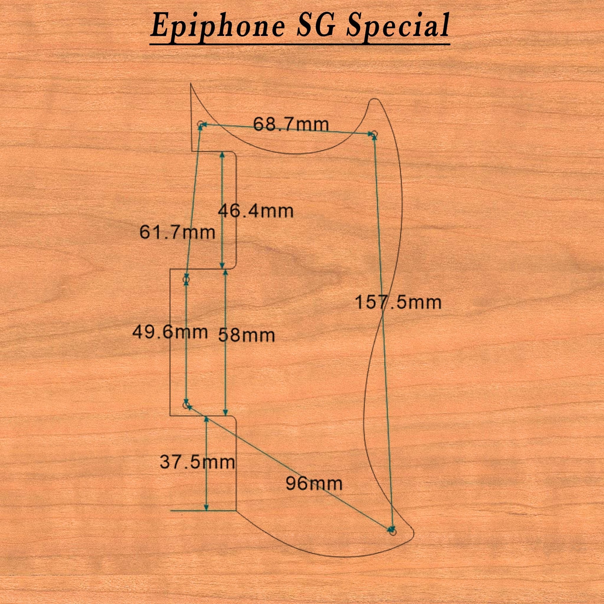 Epiphone SG Special Pickguard - Stumble Skeleton