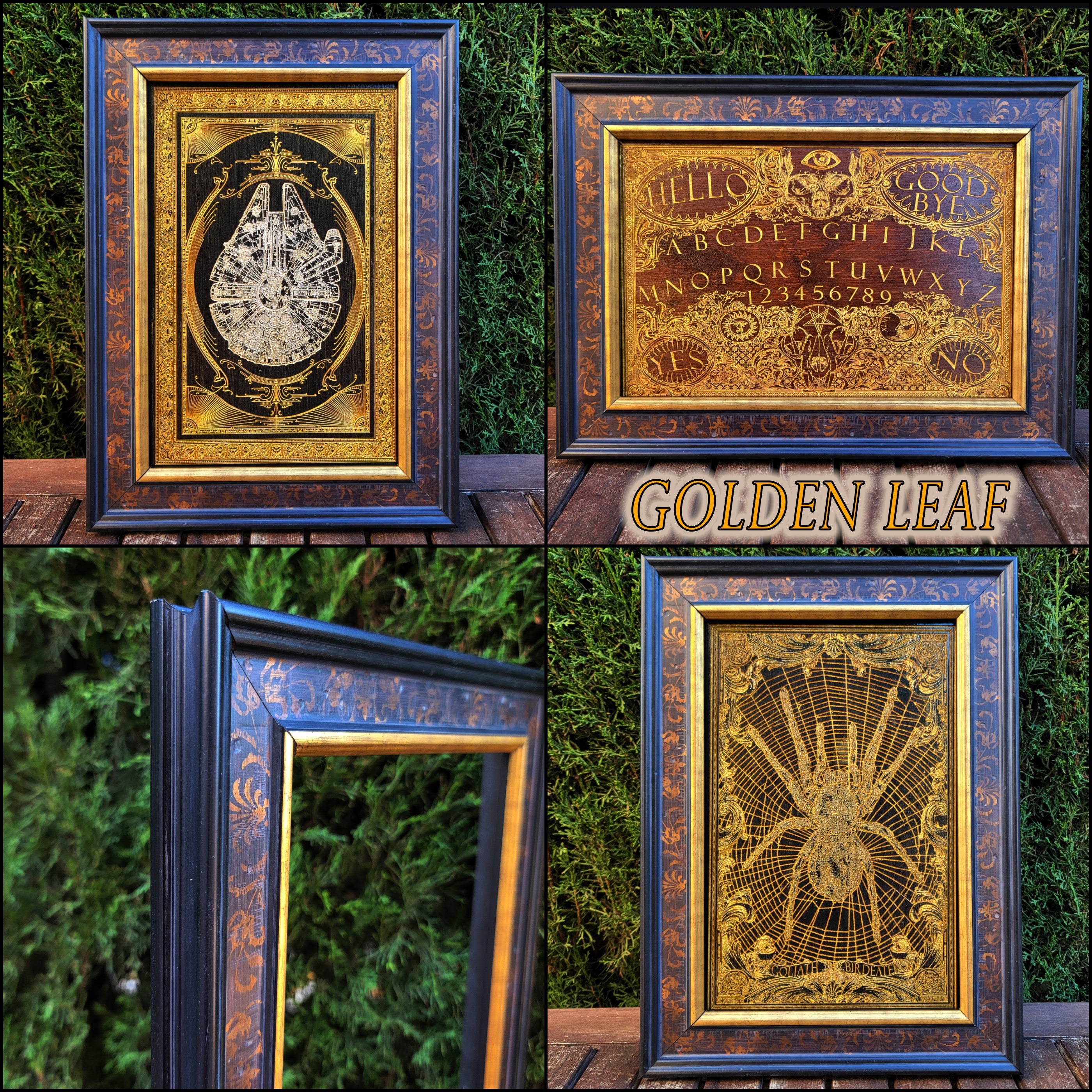 Aztekenkalender – Mittelschwarze Farbe – Grünes und goldenes Pigment