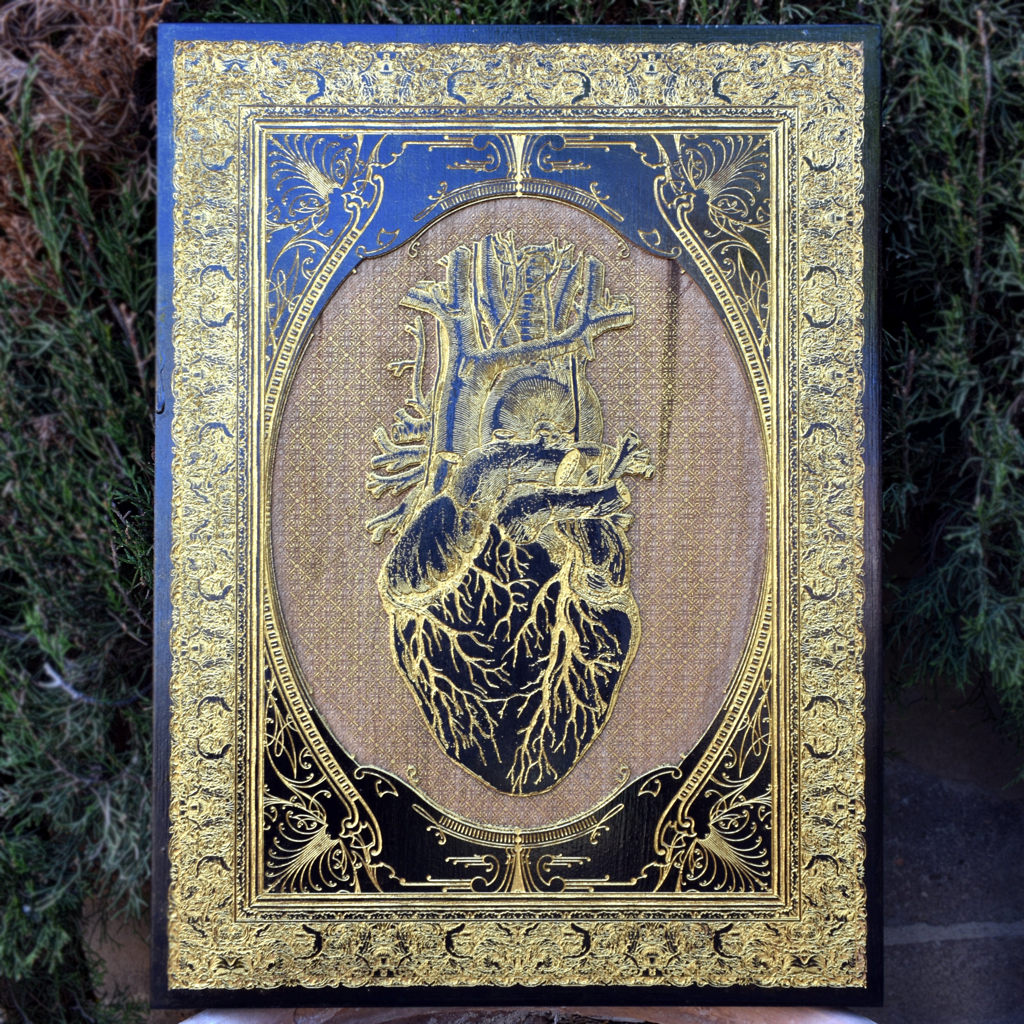 Heart Black Paint - Large