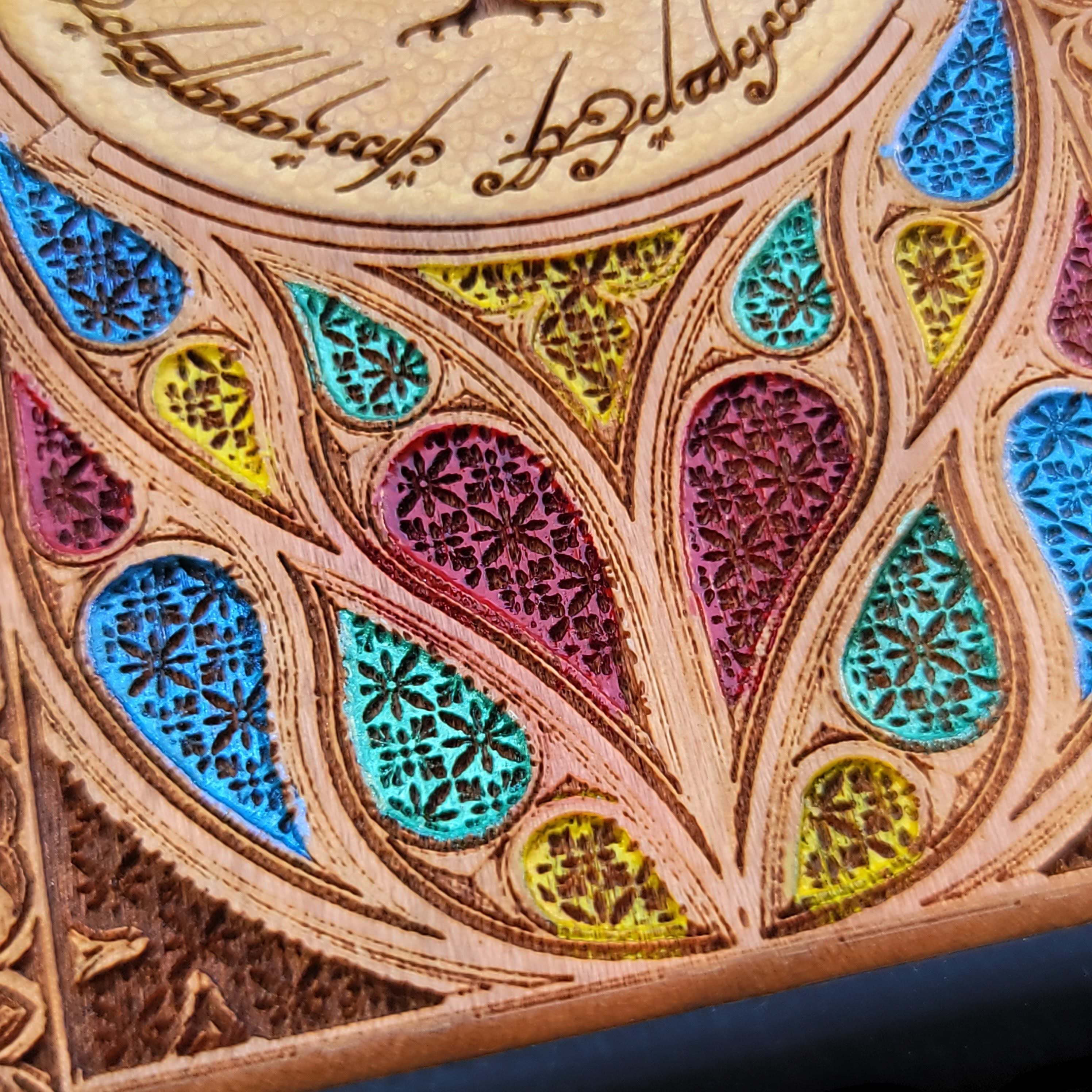 Lord of the Rings Gothic Design VII wood phone case with laser-engraved Gothic patterns inspired by Middle-Earth. Compatible with iPhone , 15, 14, 13, 12, 11 Pro Max Mini, and Samsung Galaxy S, S24, S23, S22, S21, S20 Ultra Plus, Note 20. Unique, stylish, and protective for LOTR fans.
