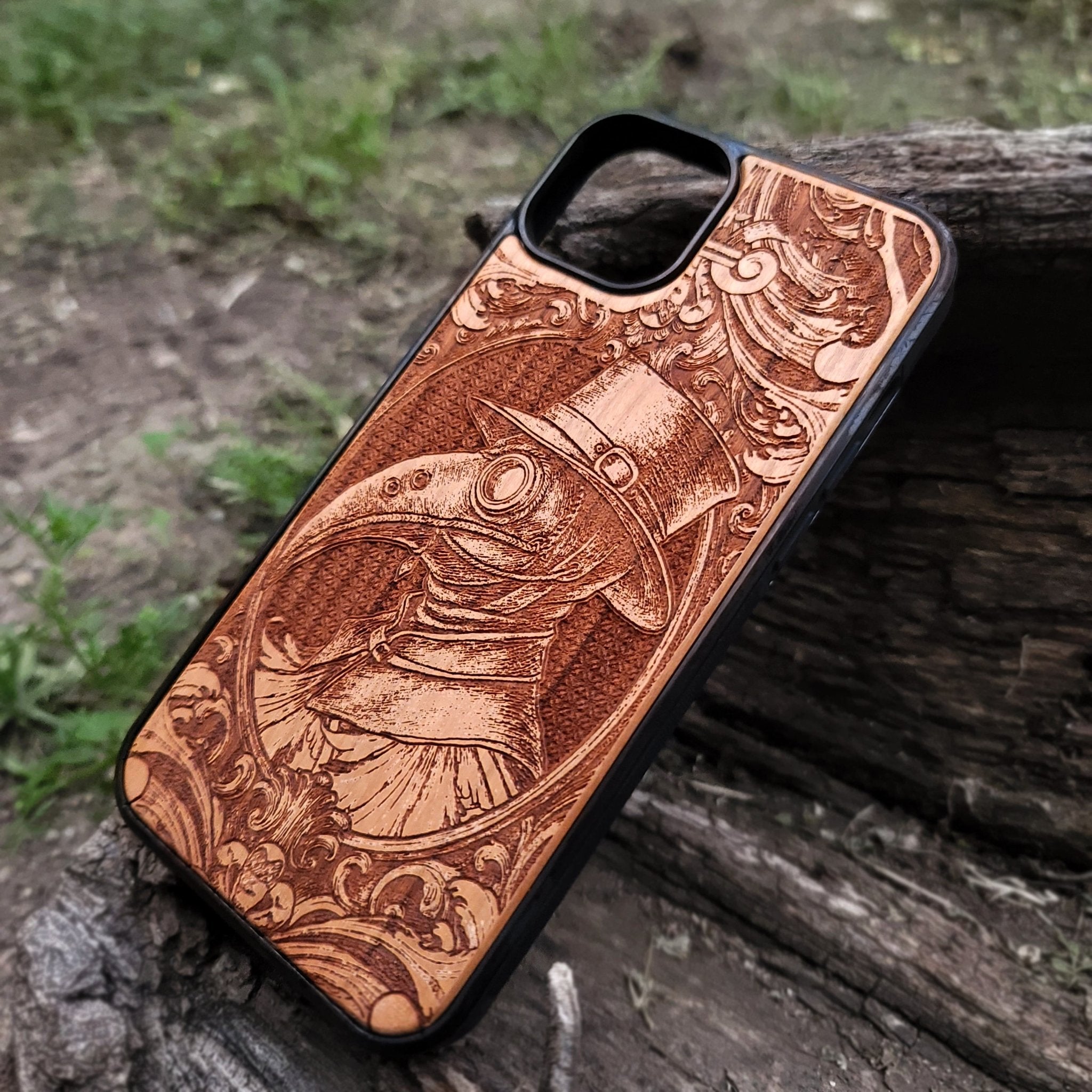 Baroque frame Plague Doctor phone cover iPhone Galaxy
