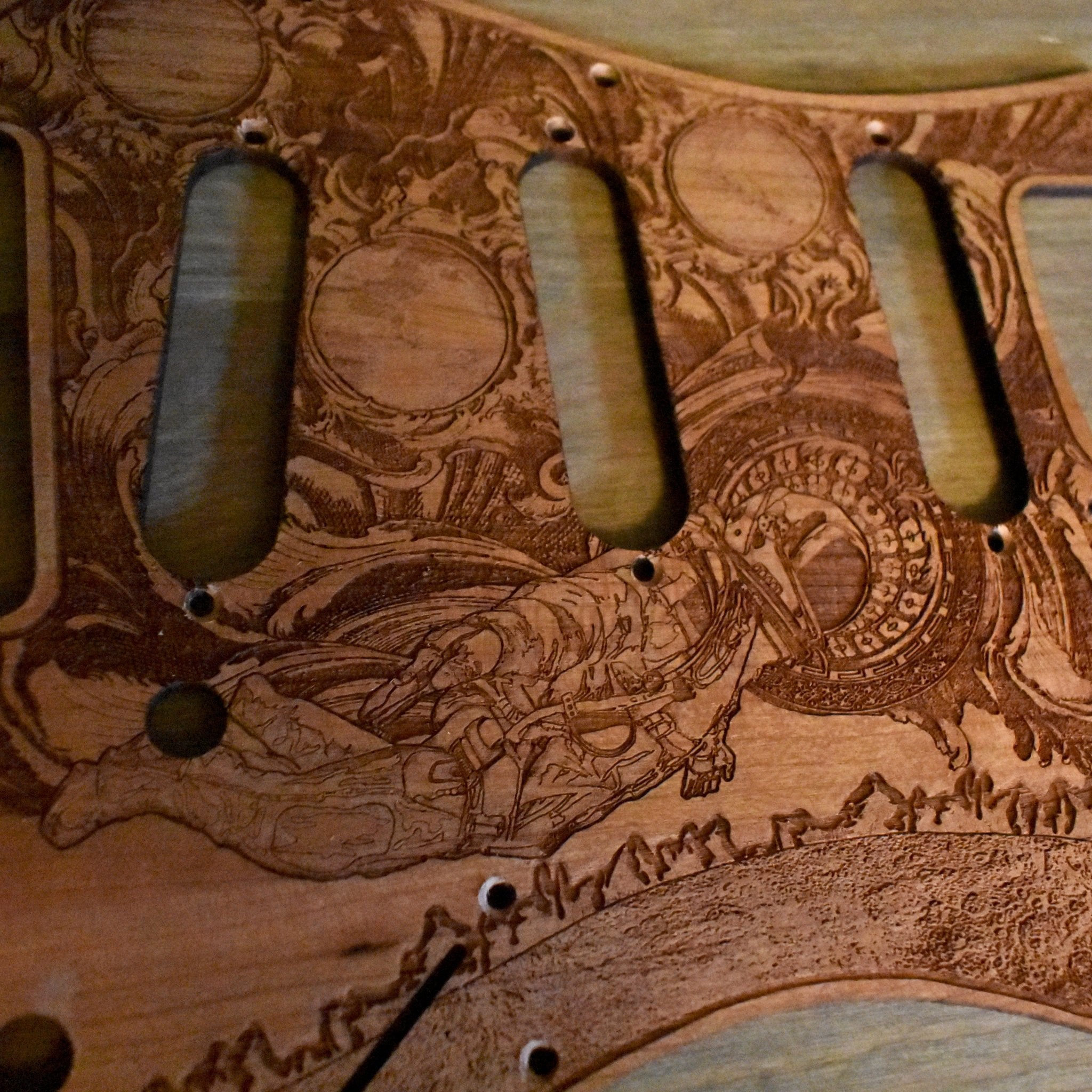 Golpeador de madera HSS y SSS para Stratocaster: Reaching Atmosphere