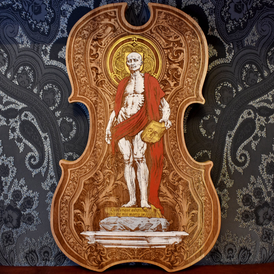 St Bartholomew Skinned Wood Violin