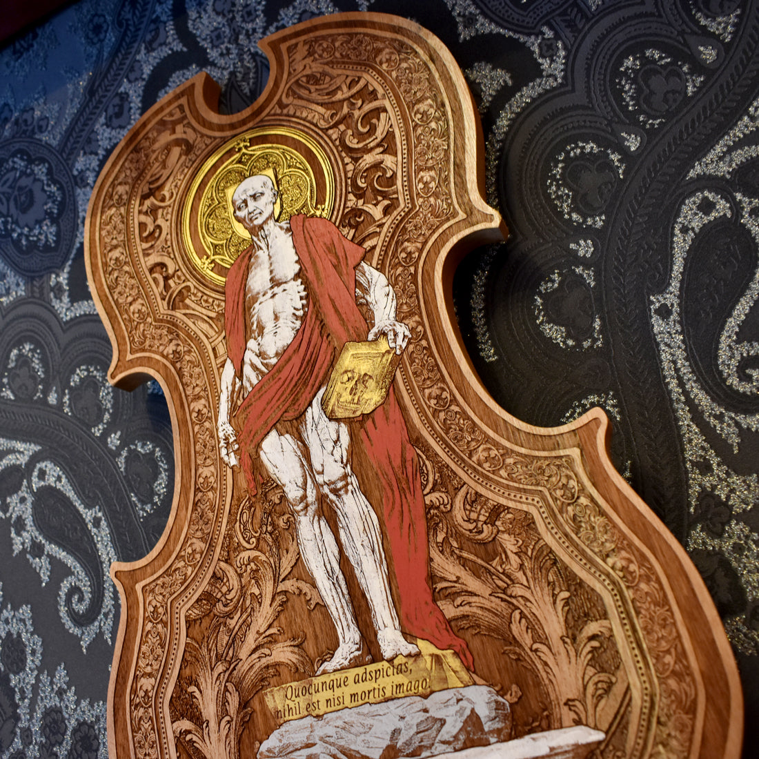 St Bartholomew Skinned Wood Violin