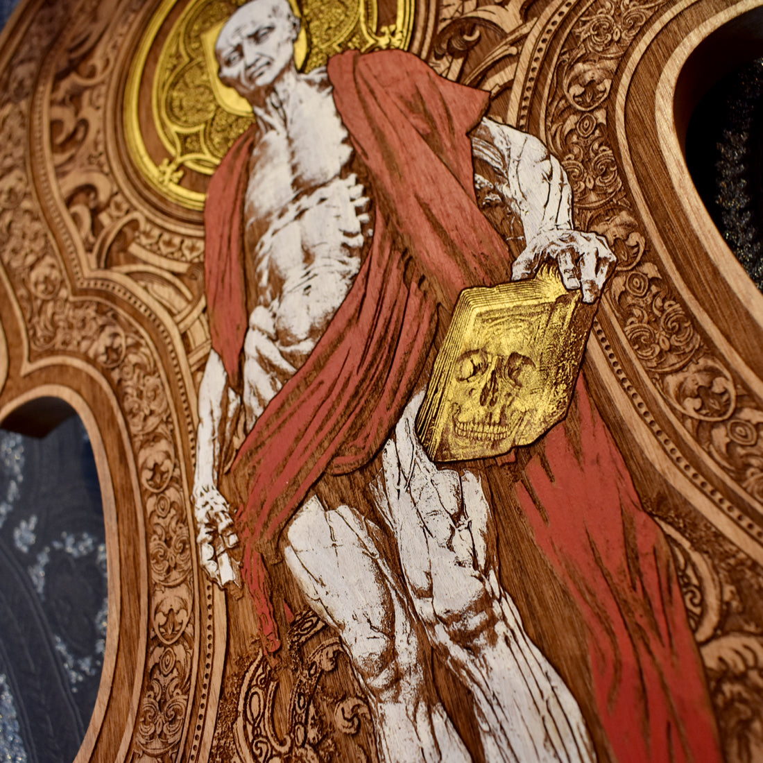 St Bartholomew Skinned Wood Violin