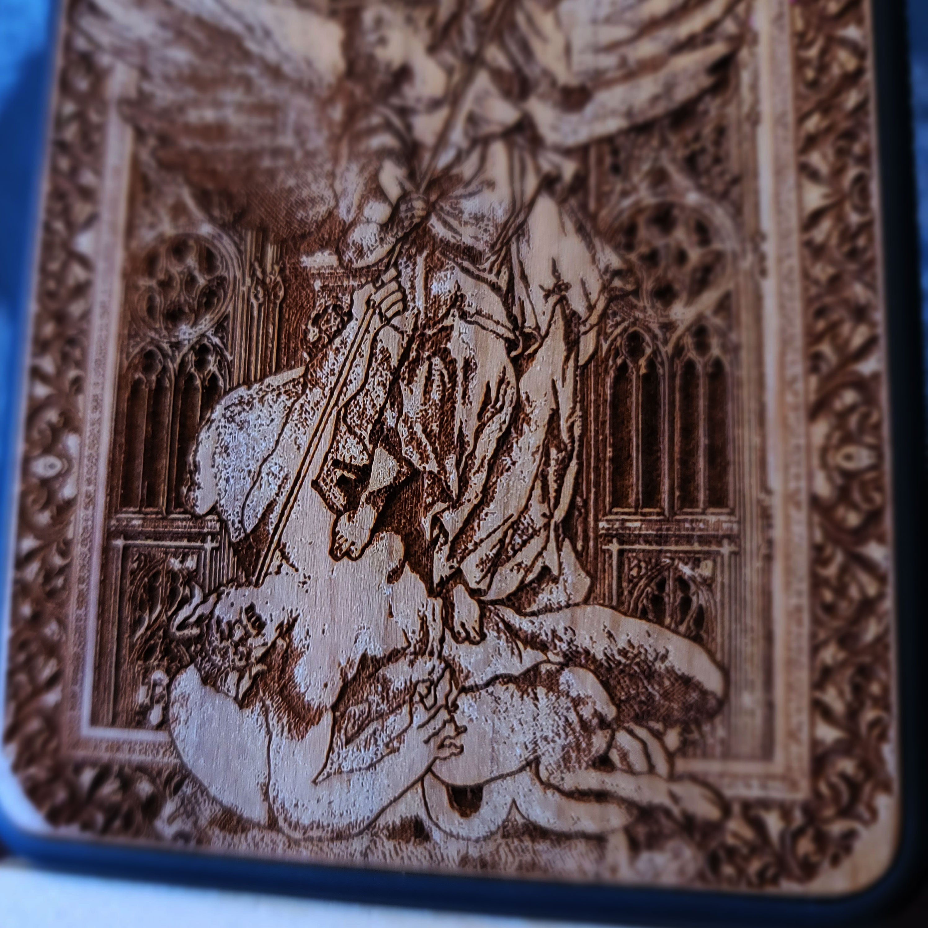 Saint Michael Defeating the Devil Wood Phone Case for iphone and samsung galaxy