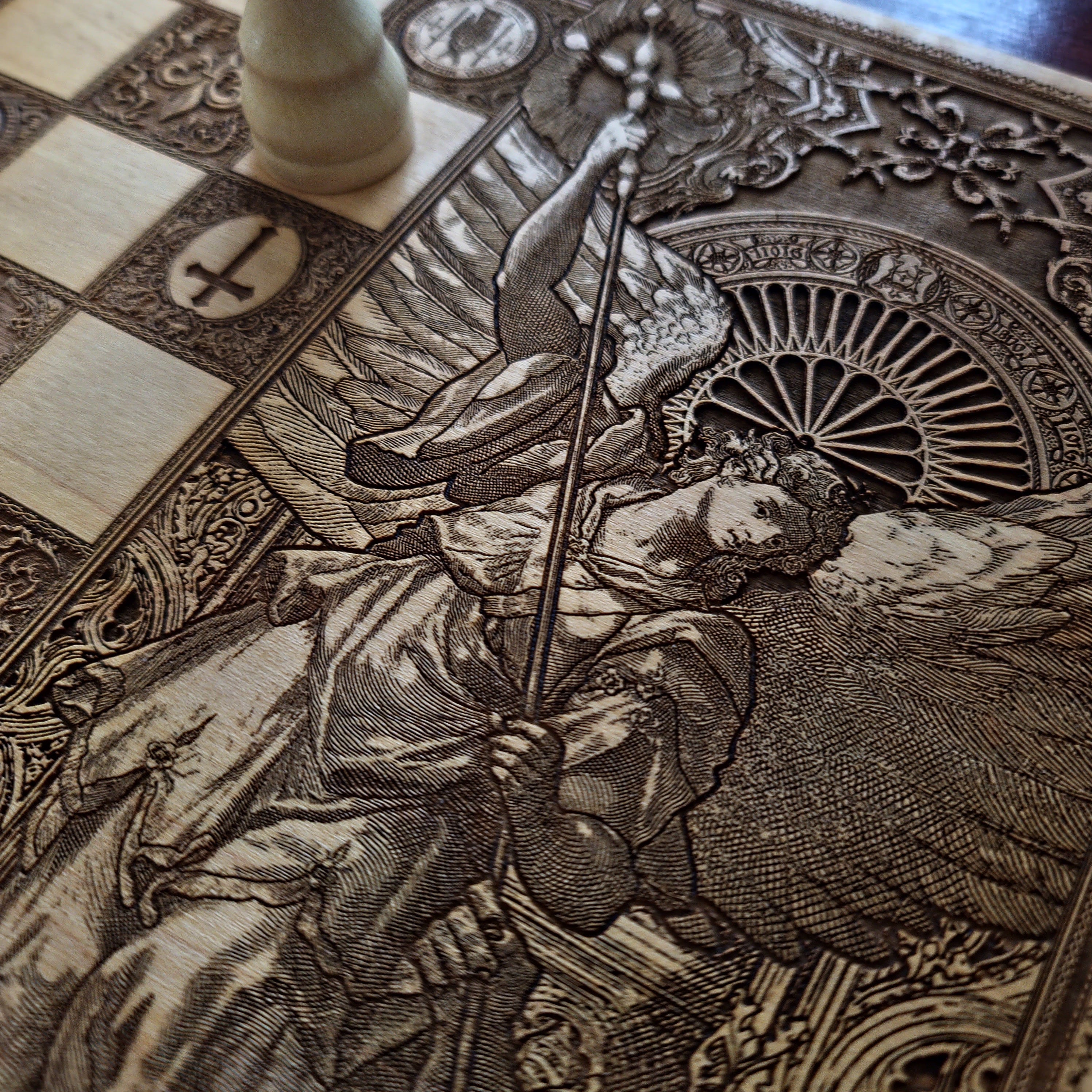 Saint Michael Chess Board
