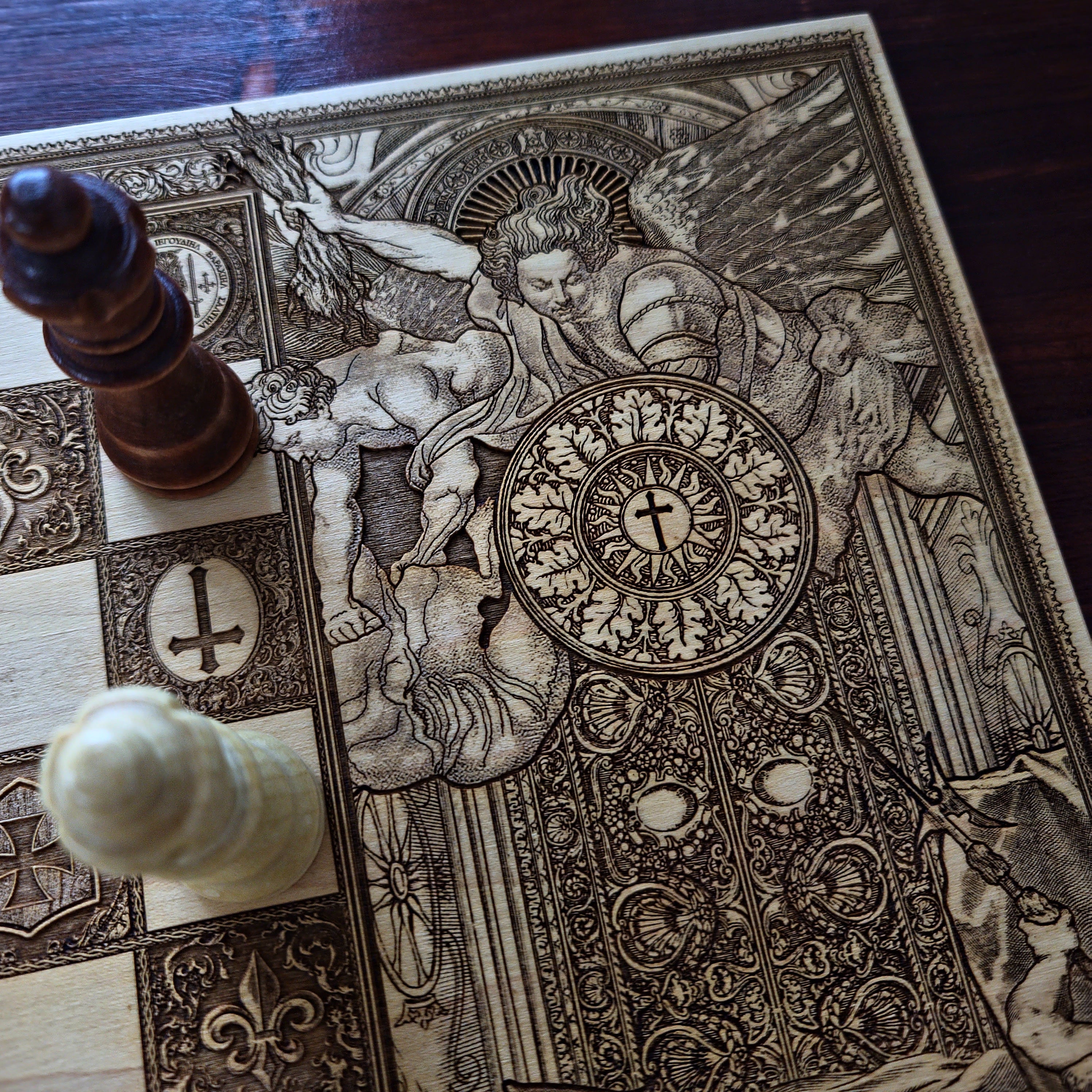 Saint Michael Chess Board