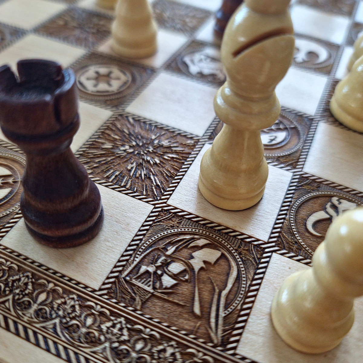 Star Wars Wooden Chess Set