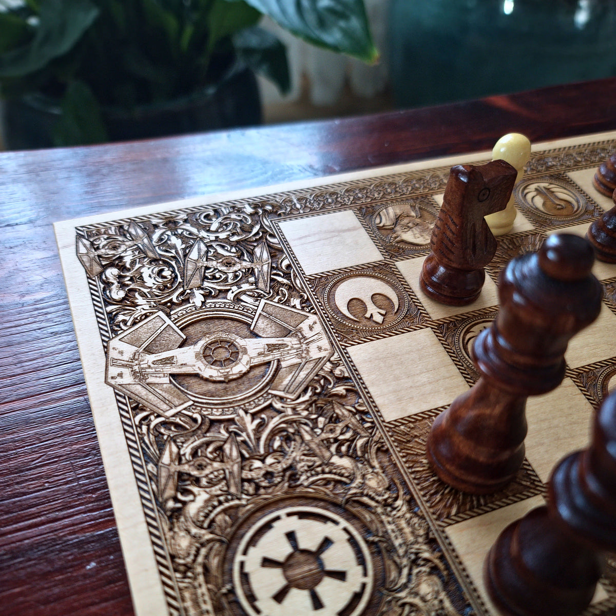 Star Wars Wooden Chess Set