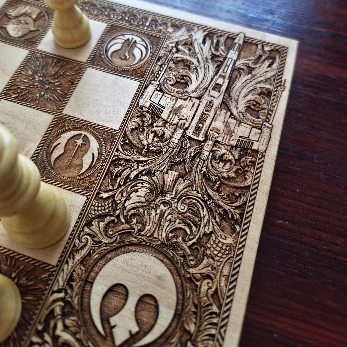 Star Wars Wooden Chess Set