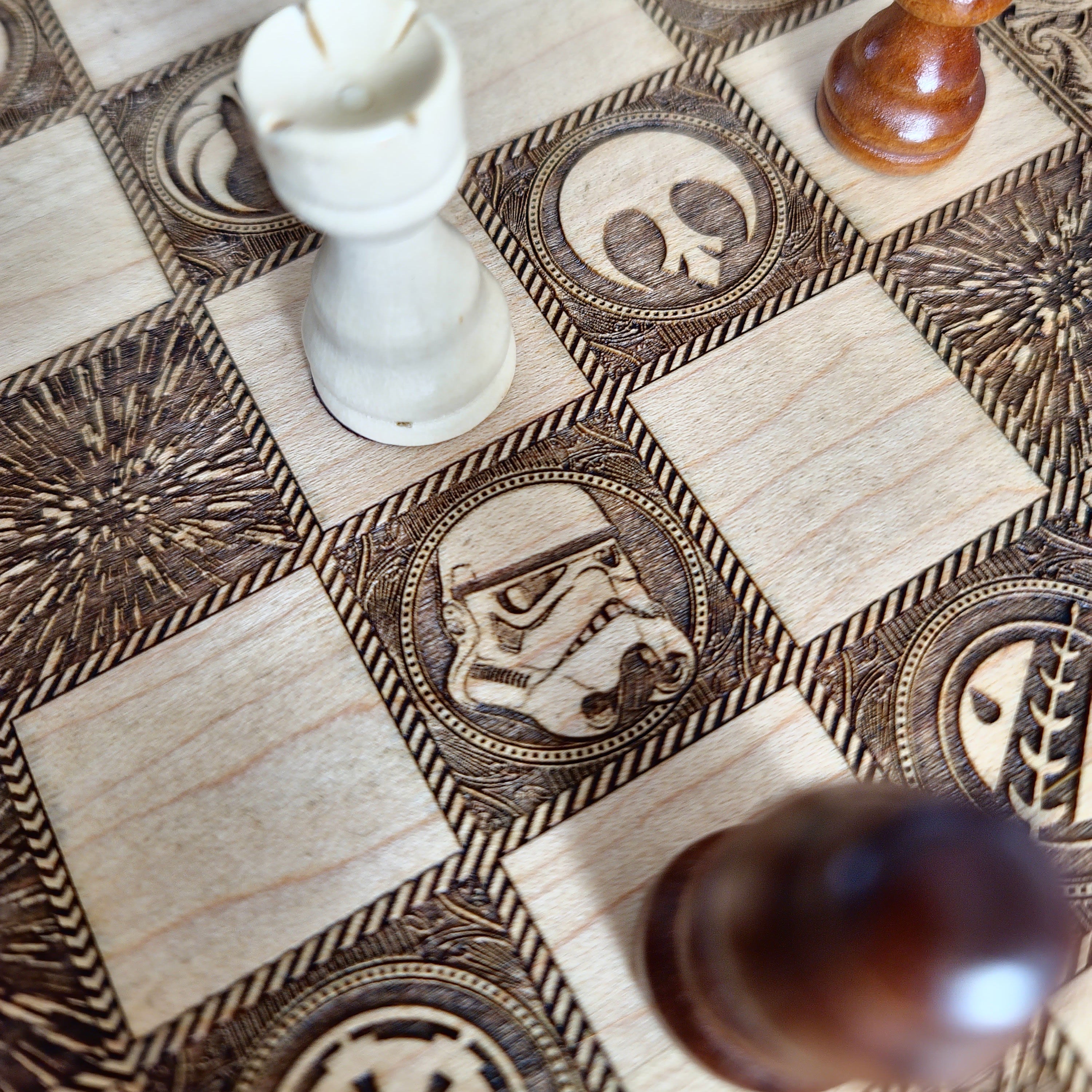 Sci Fi Chess Board Star Wars - A3 Large Size