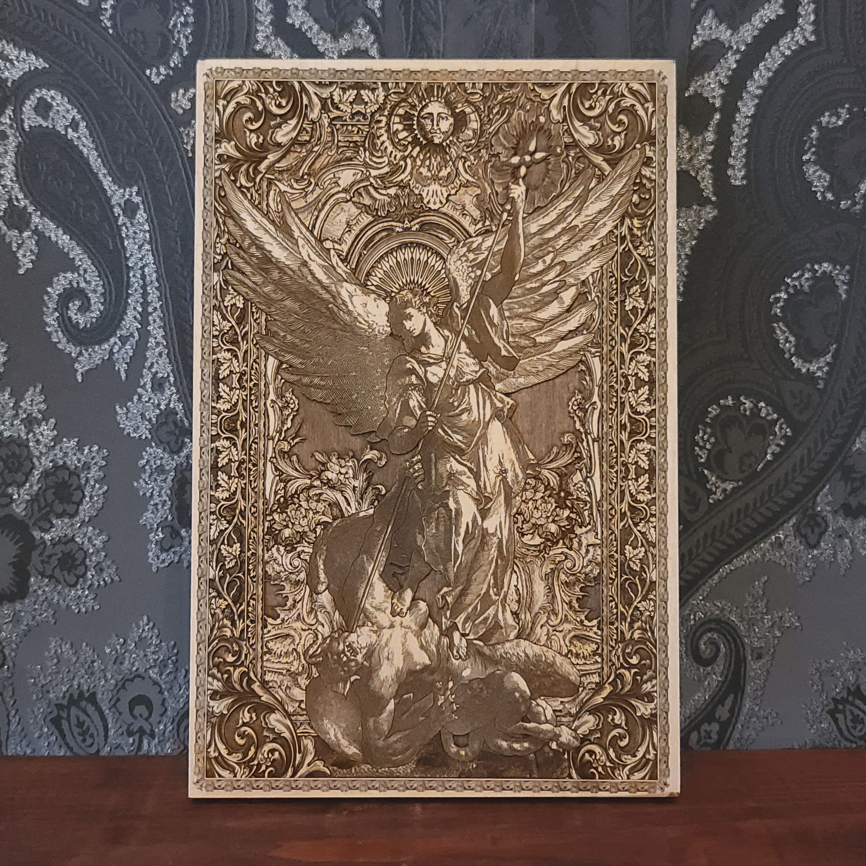 saint michael icon archangel protector home