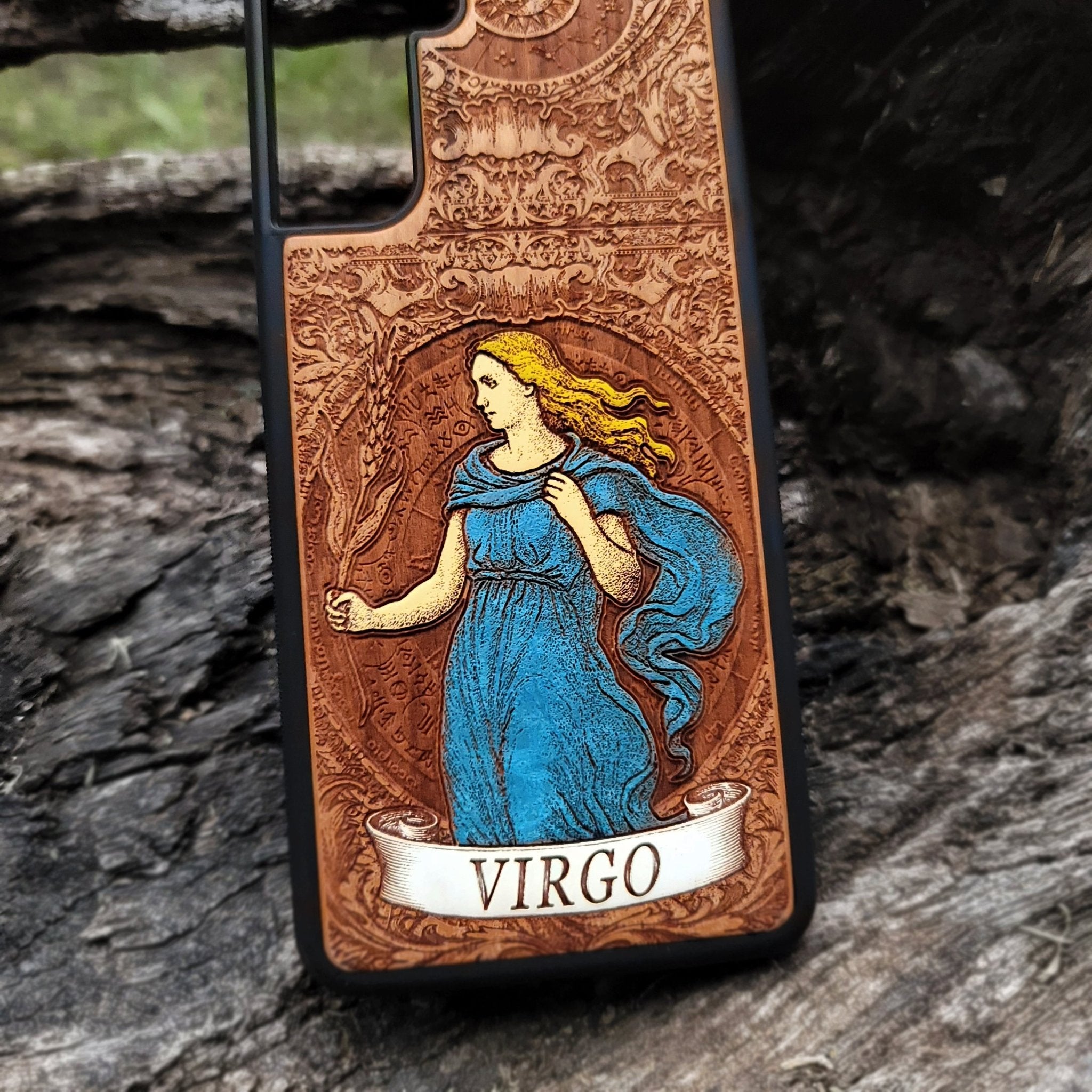 Astrology phone case featuring Virgo constellation artwork