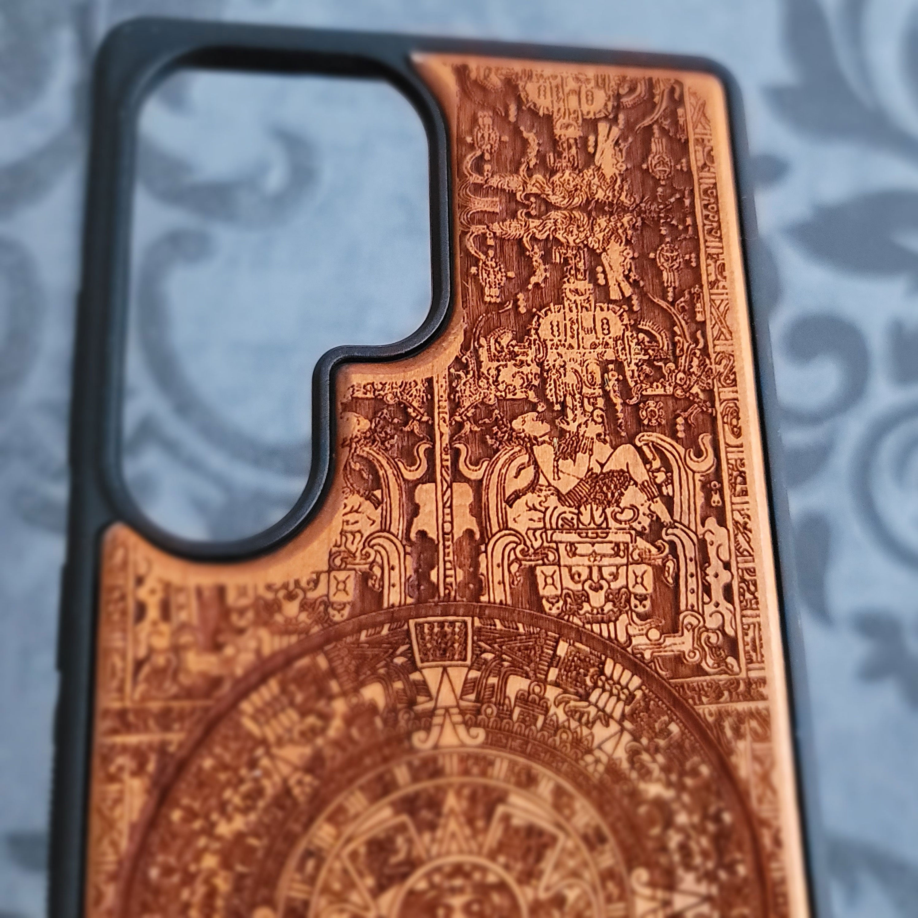 Aztec Calendar - Wood Phone Case