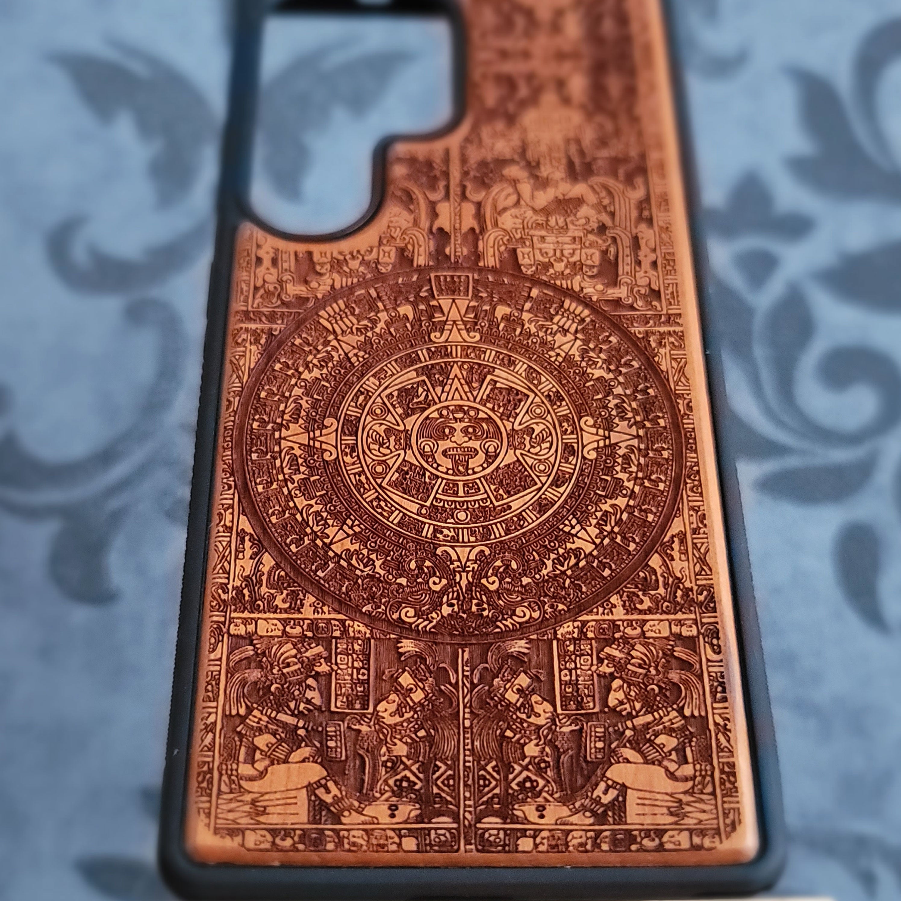 Aztec Calendar - Wood Phone Case