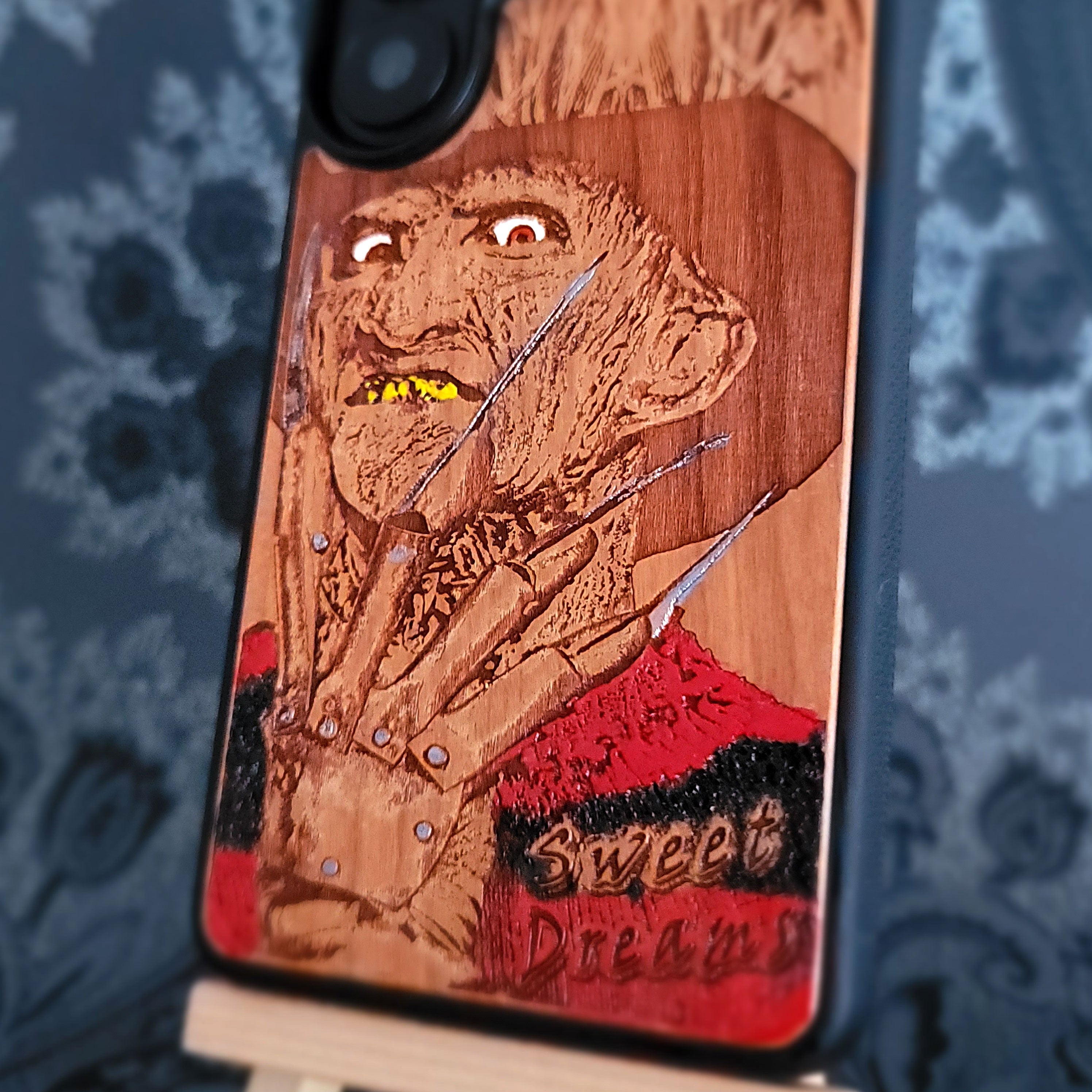 Freddy - Wood Phone Case - Hand Painted
