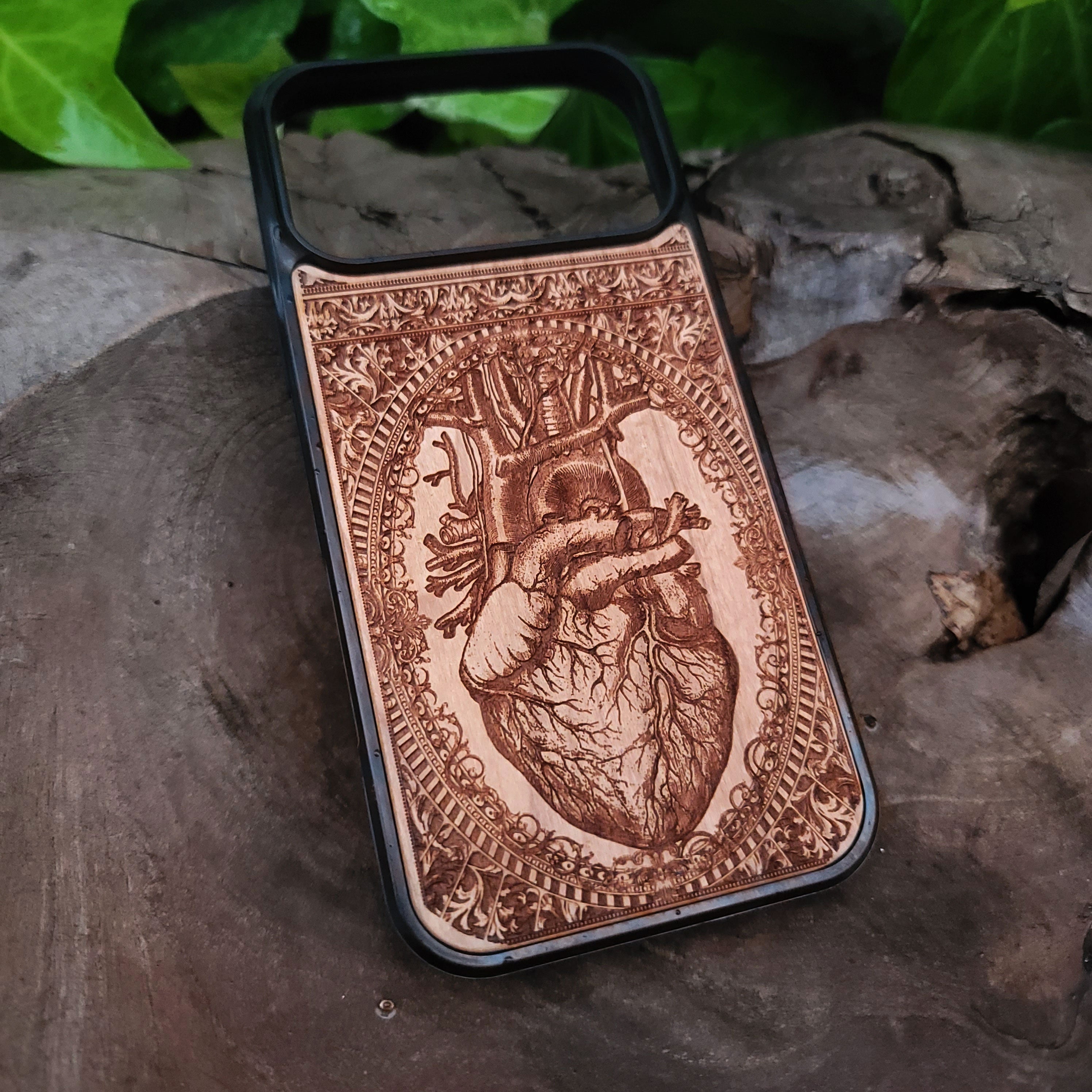 Heart - Wood Phone Case