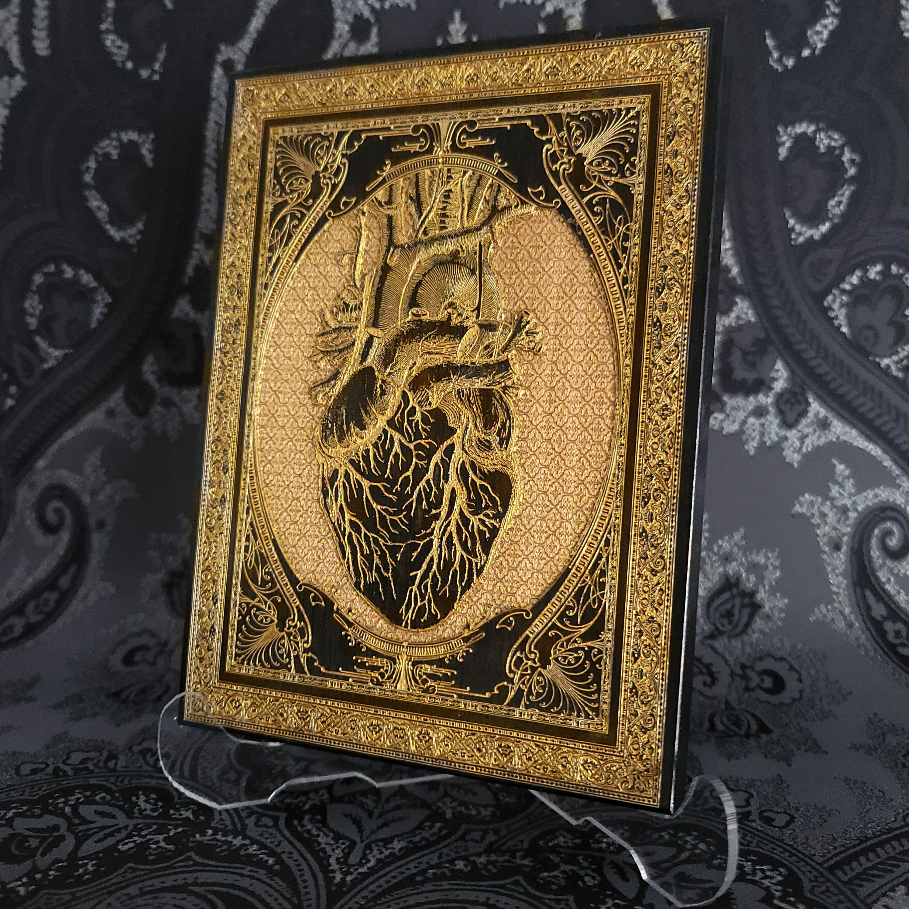 Black Heart Gothic Pattern - Mini