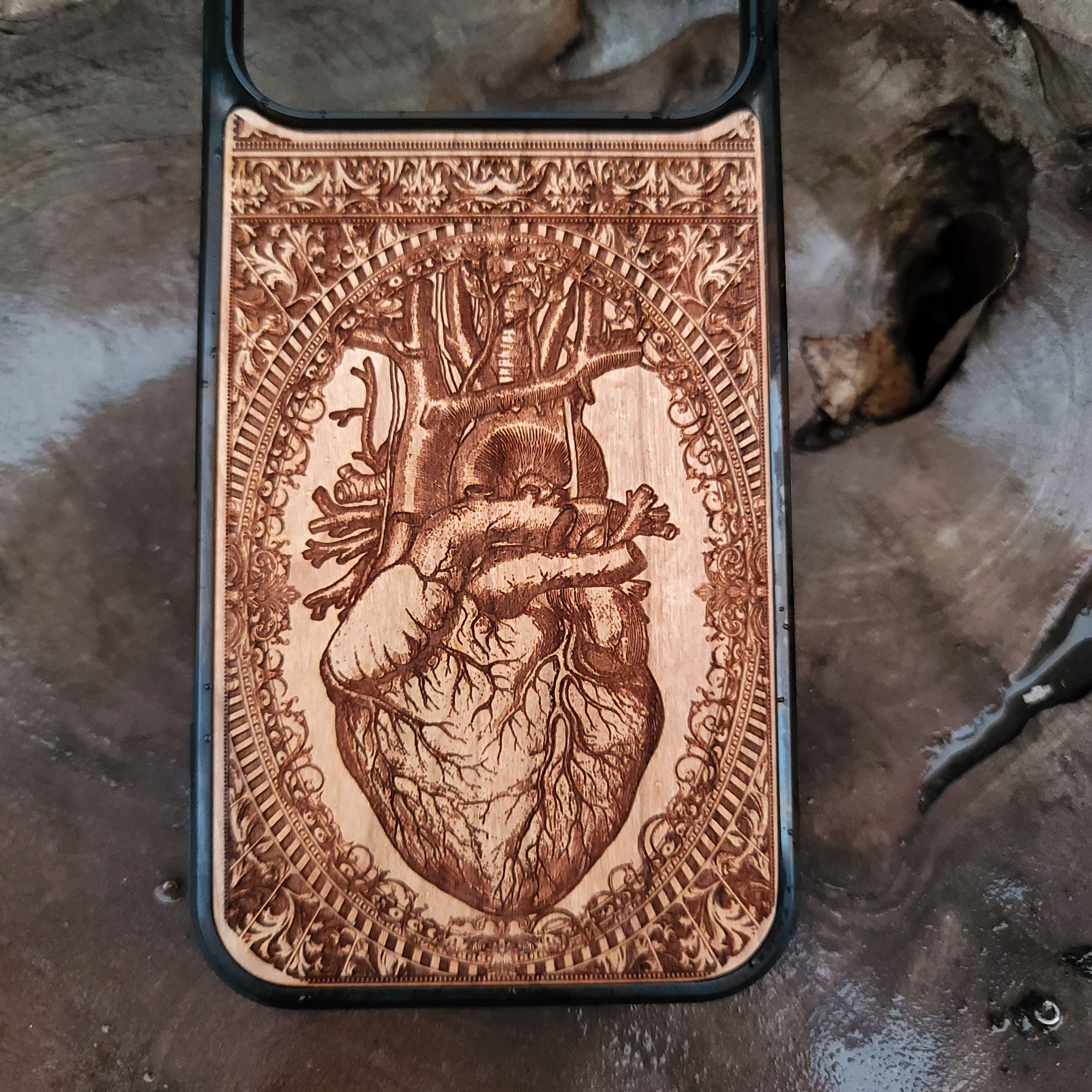 Heart - Wood Phone Case