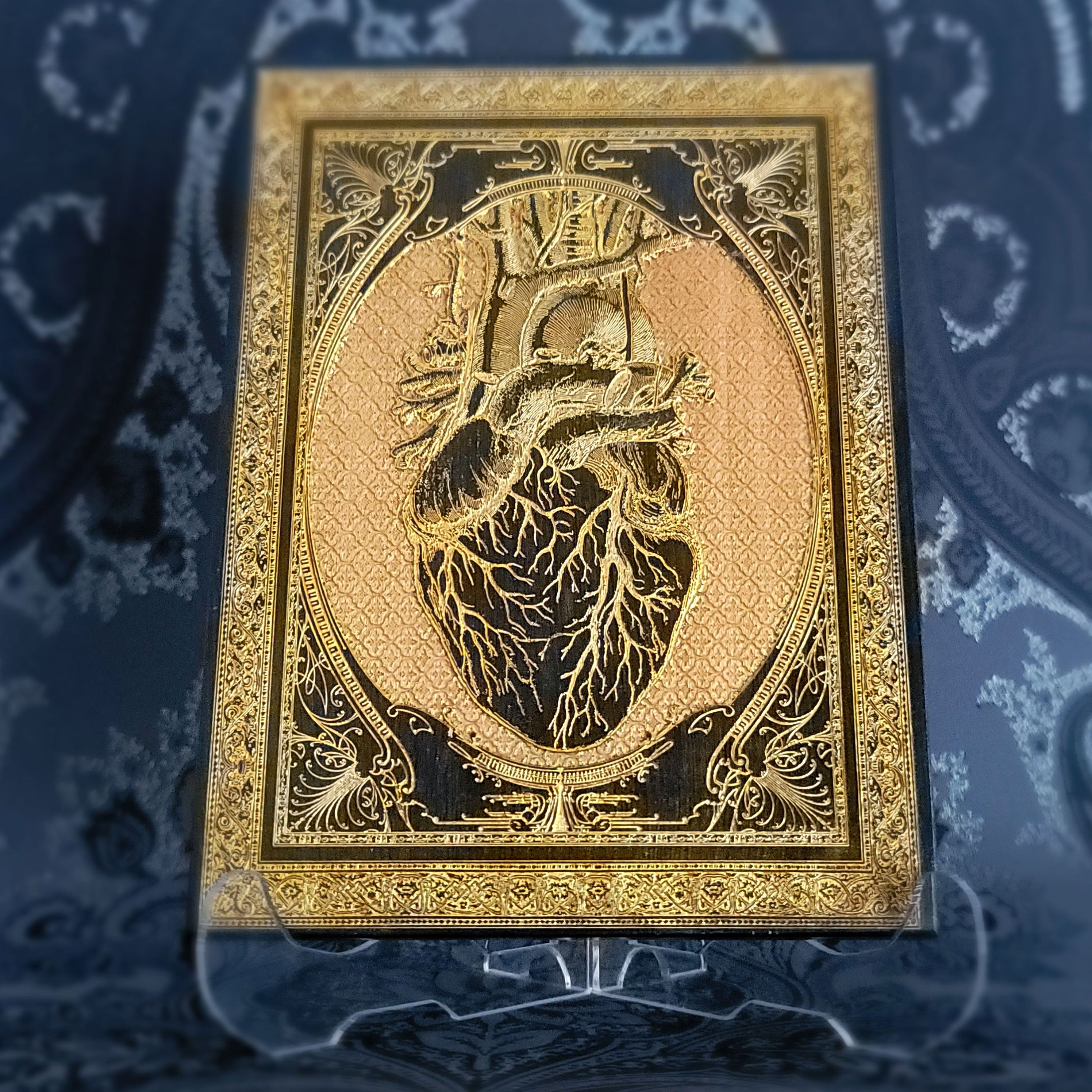 Black Heart Gothic Pattern - Mini