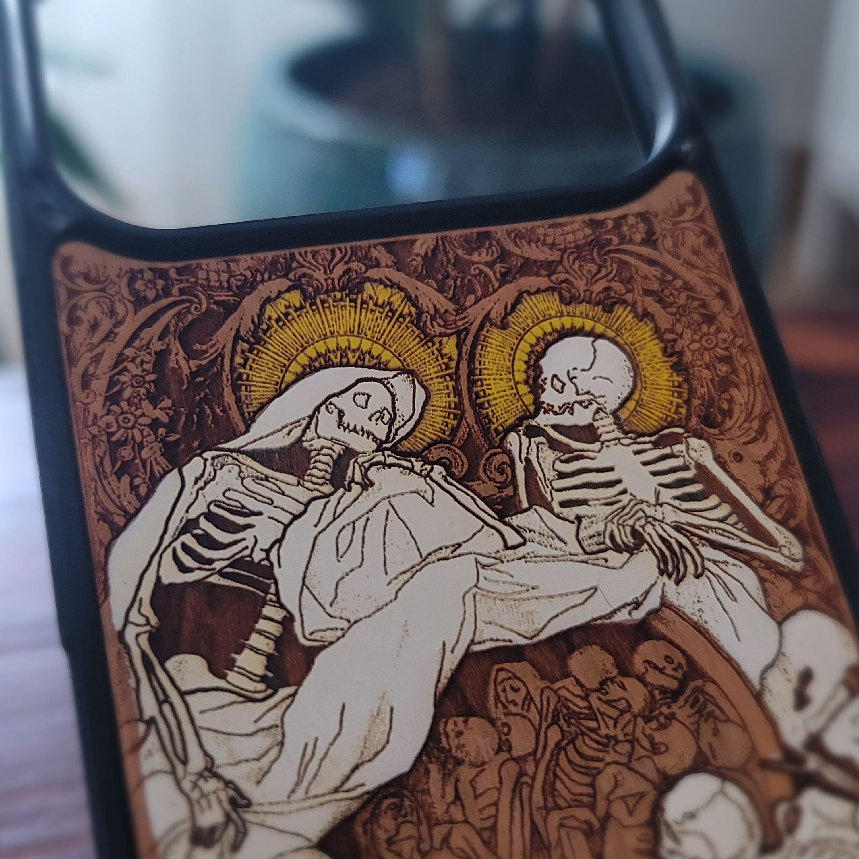 Souls - Wood Phone Case - Hand Painted
