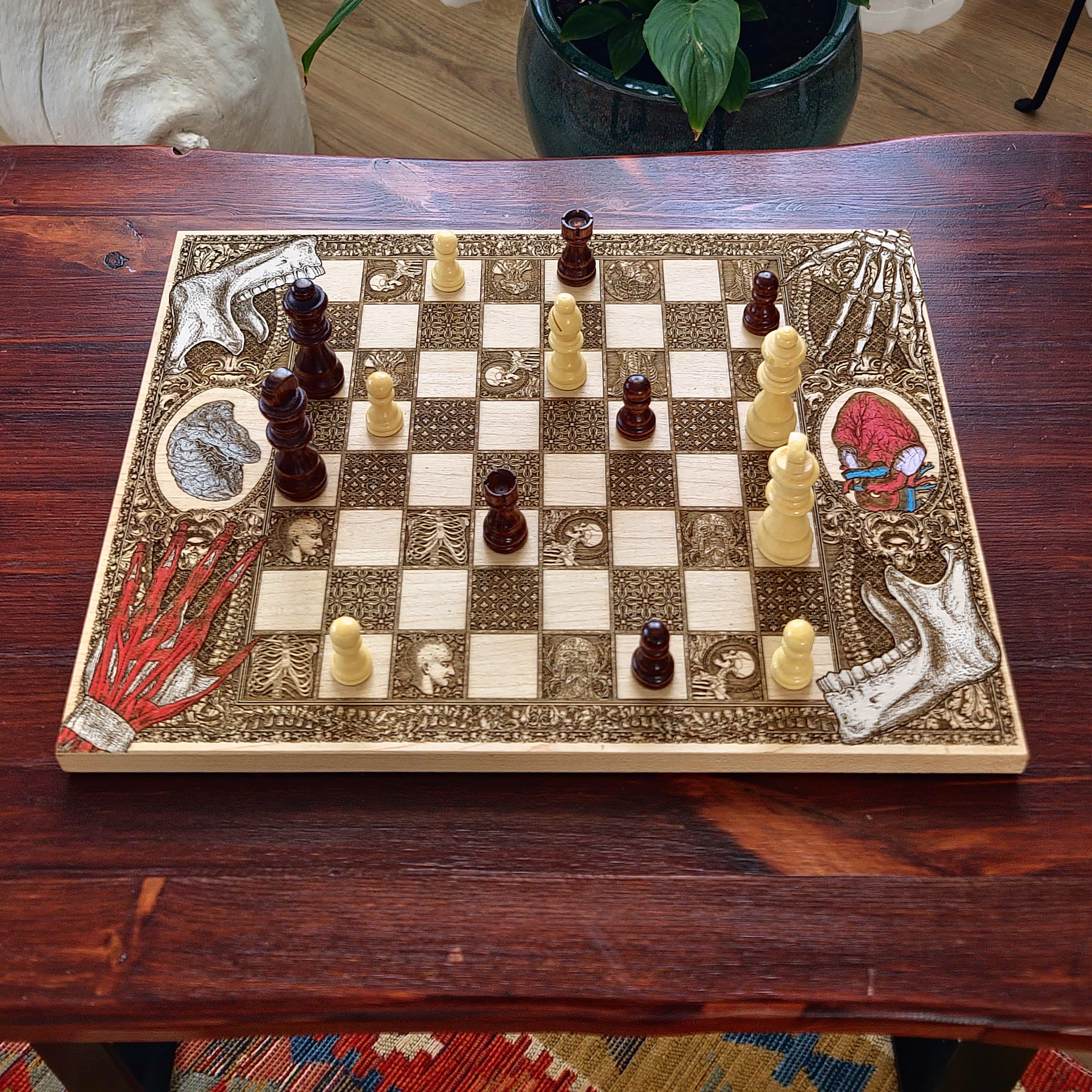 Human Anatomy Chess Board - A3 Large Size