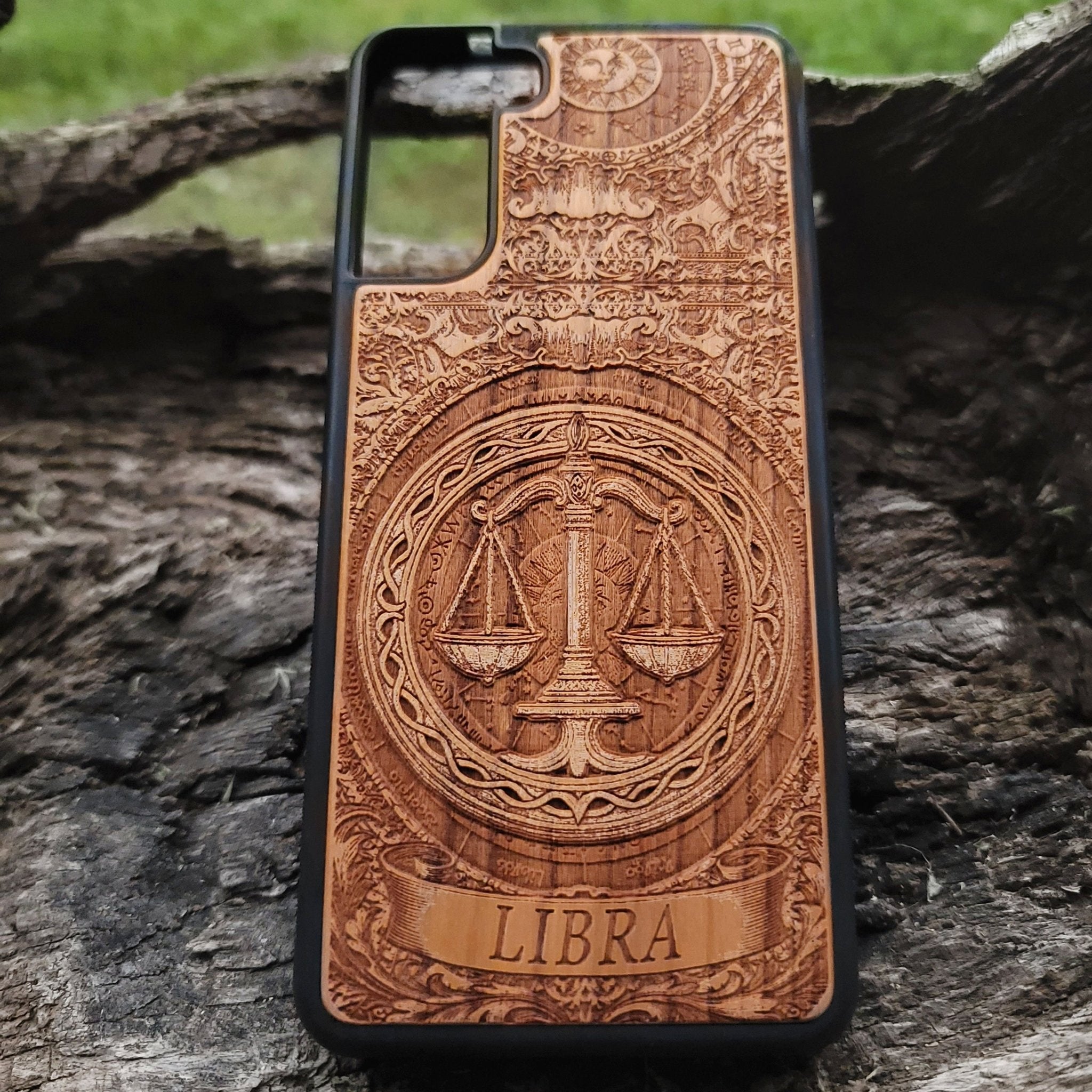Astrology phone cover featuring Libra star sign design