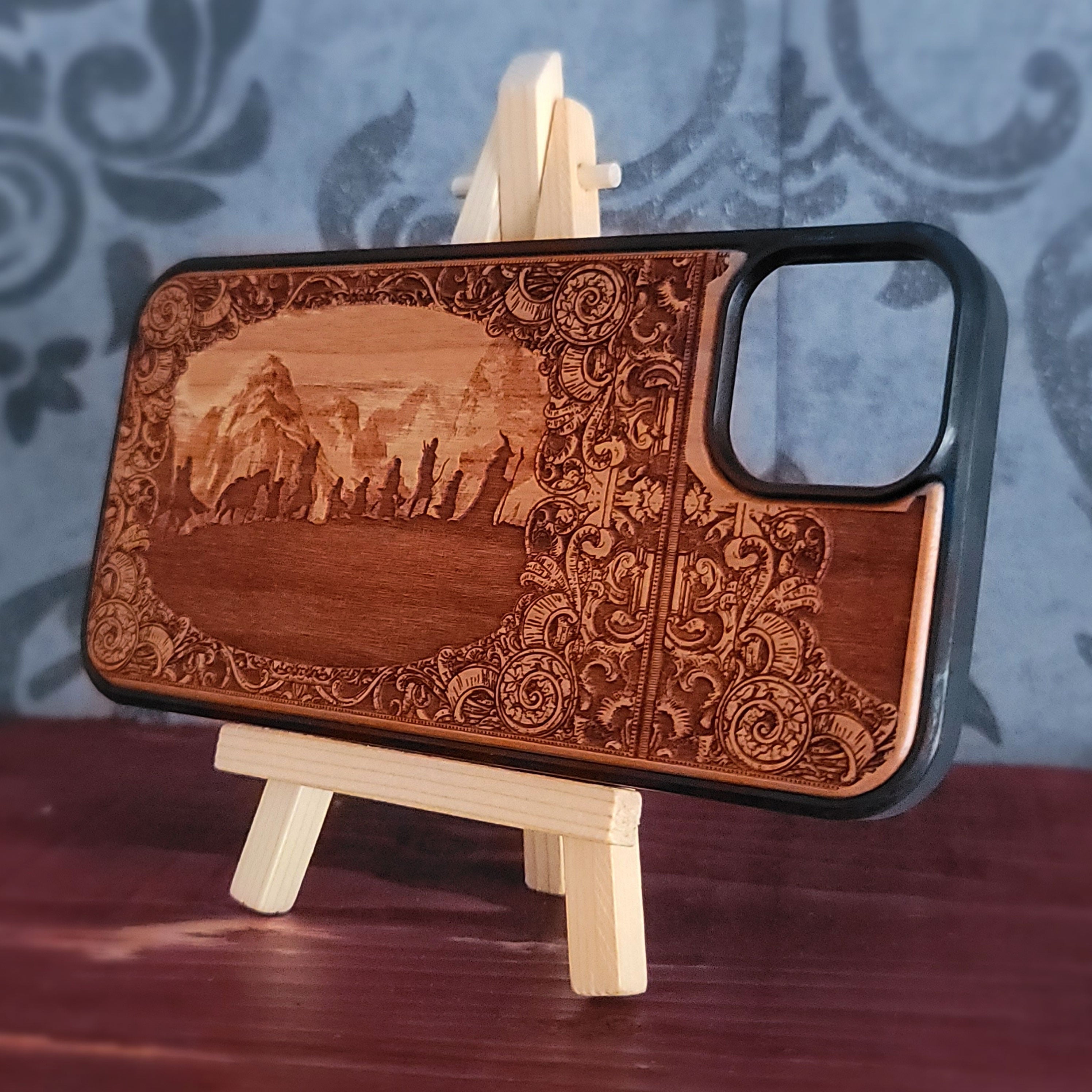 Handyhülle aus Holz - Individuelles Symboldesign IX