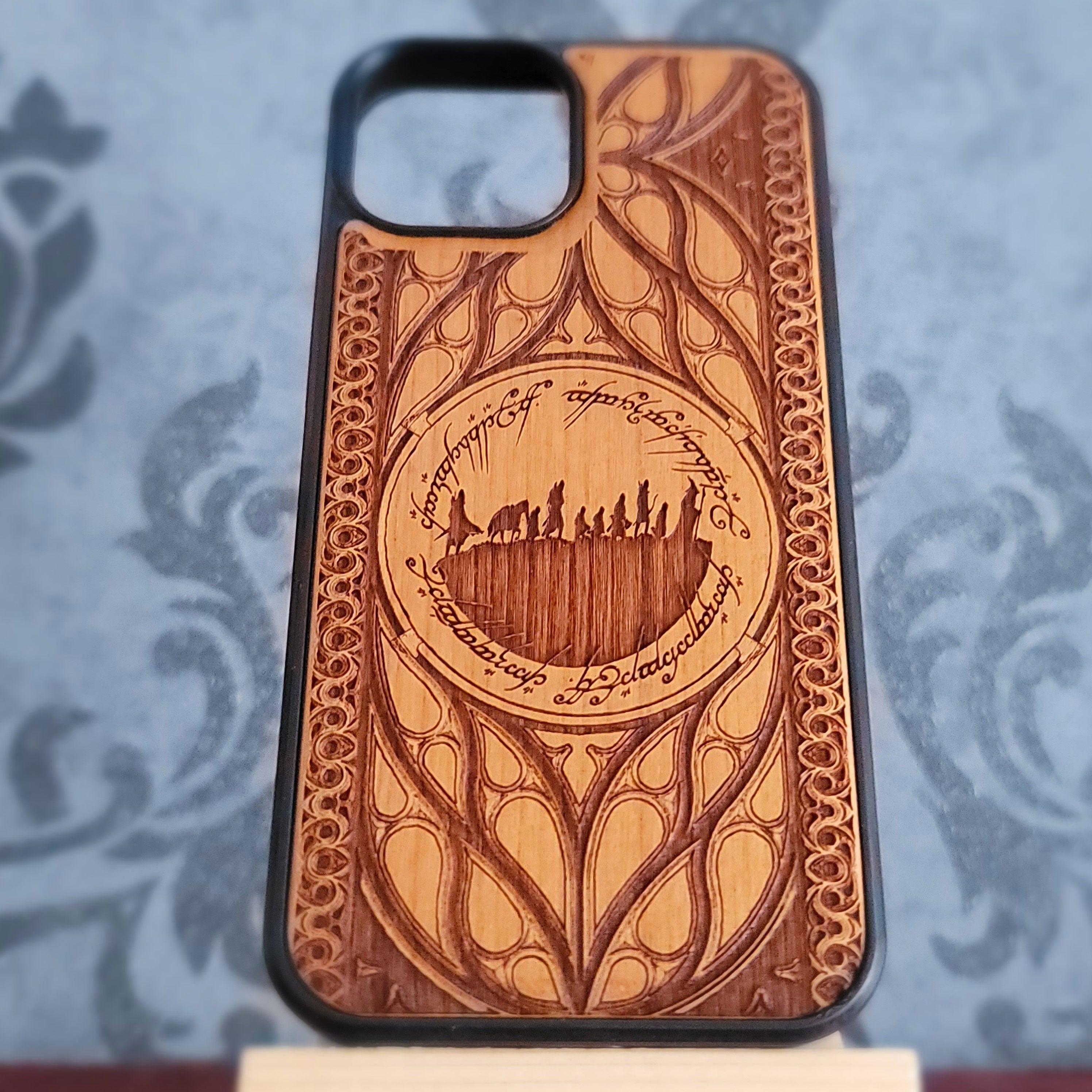 Holz Handyhülle LOTR - Individuelles Symbol Design IV
