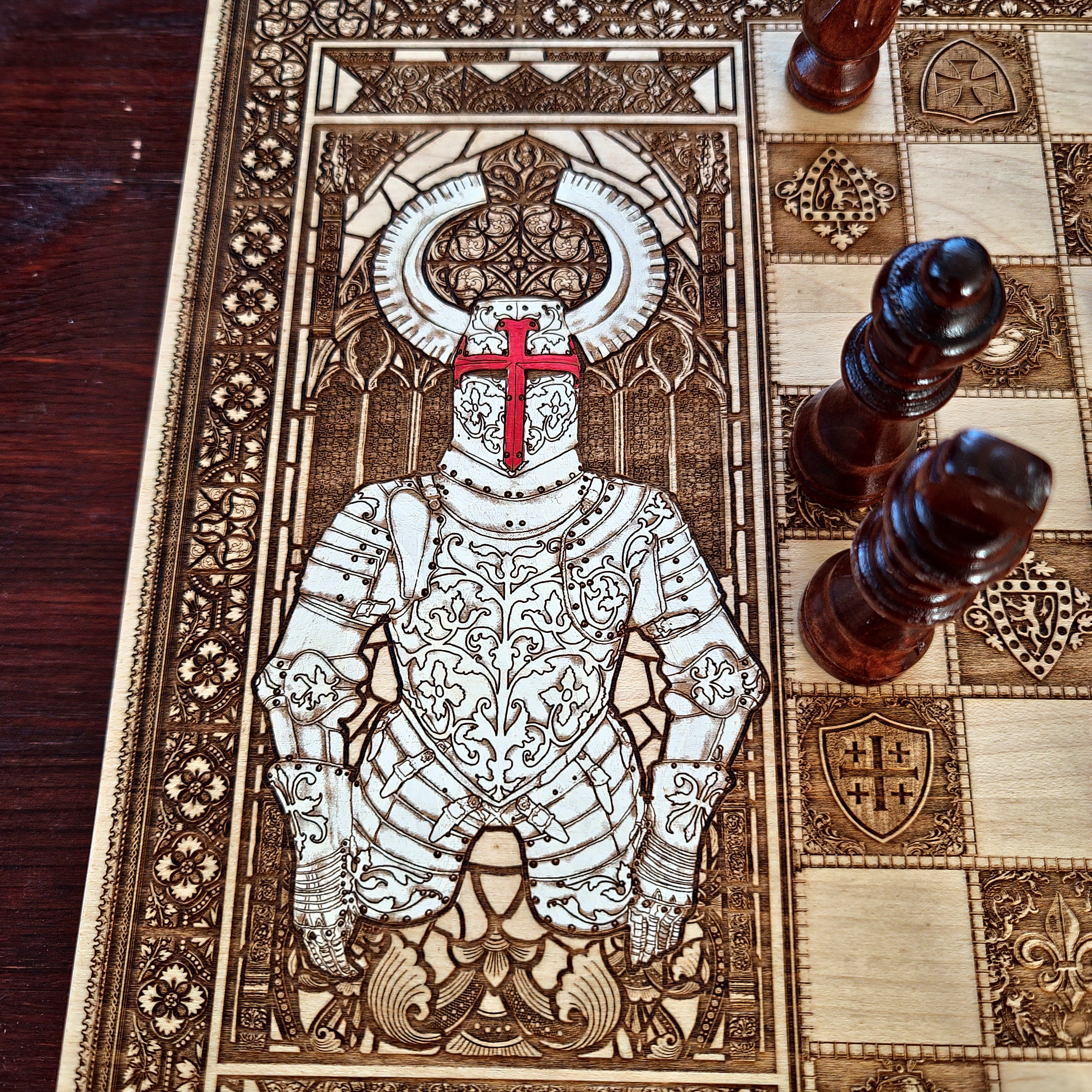 Medieval Knights Chess Board