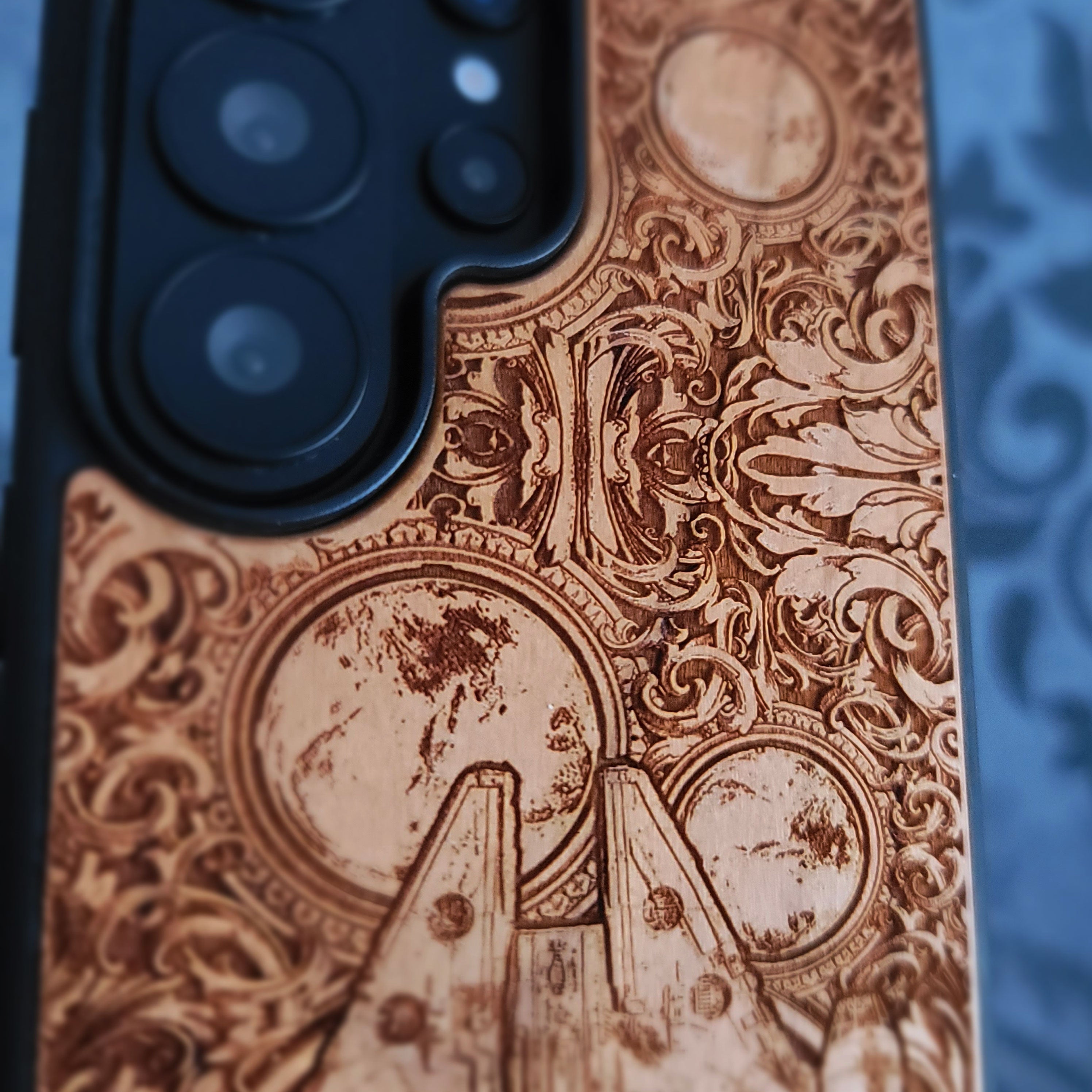 Nave Intergaláctica II Star Wars - Funda de madera para teléfono