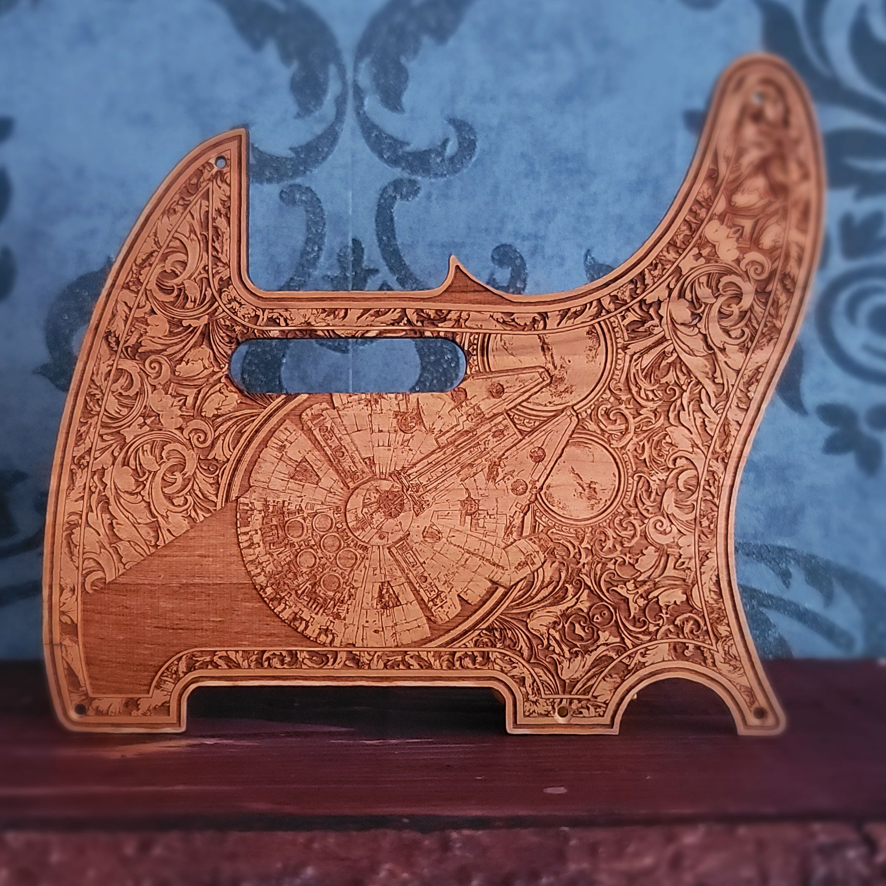 Millennium Falcon guitar pickguard