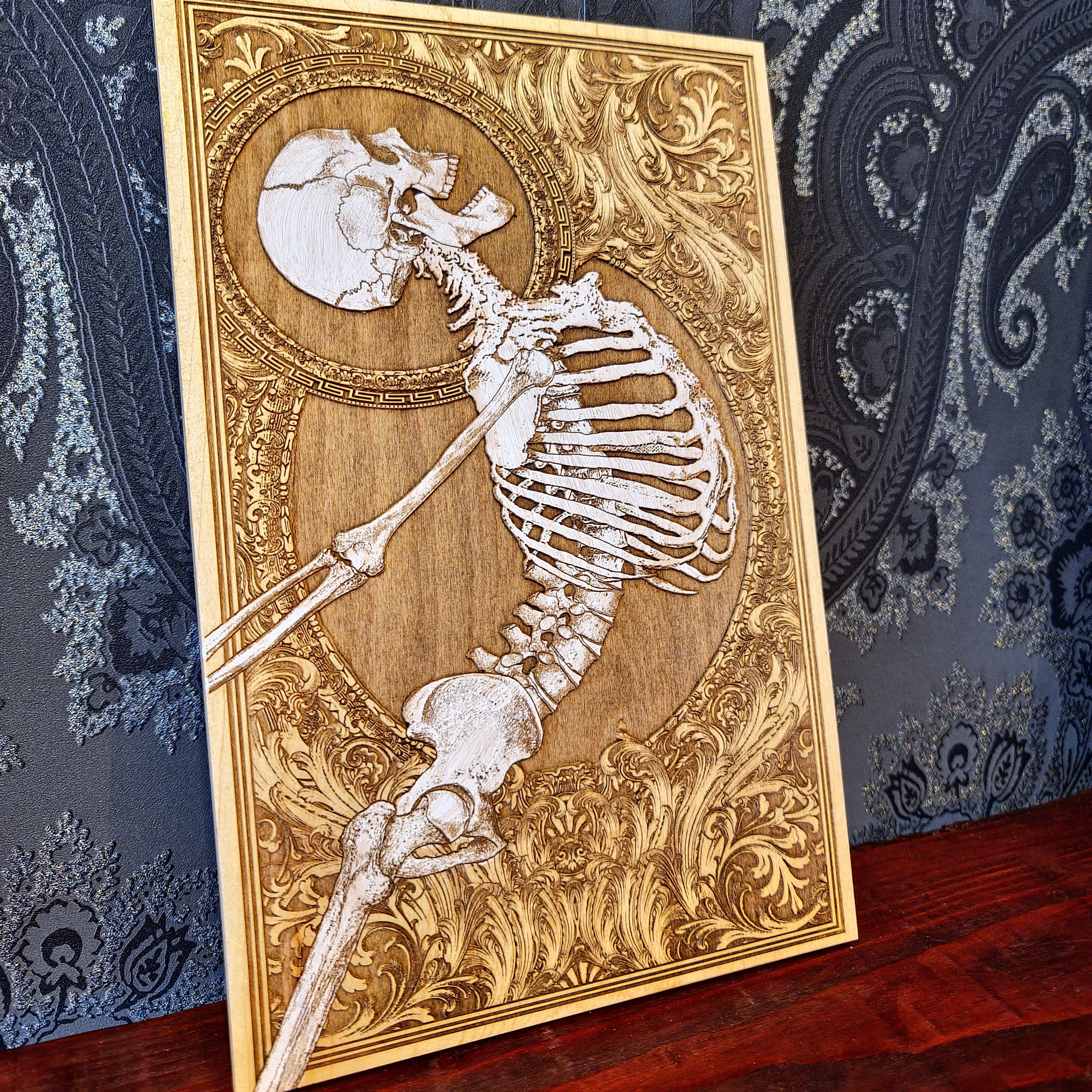 Stumble Skeleton - Medium Hand Painted