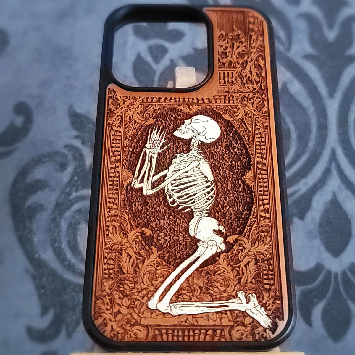 Pray - Wood Phone Case - Hand Painted