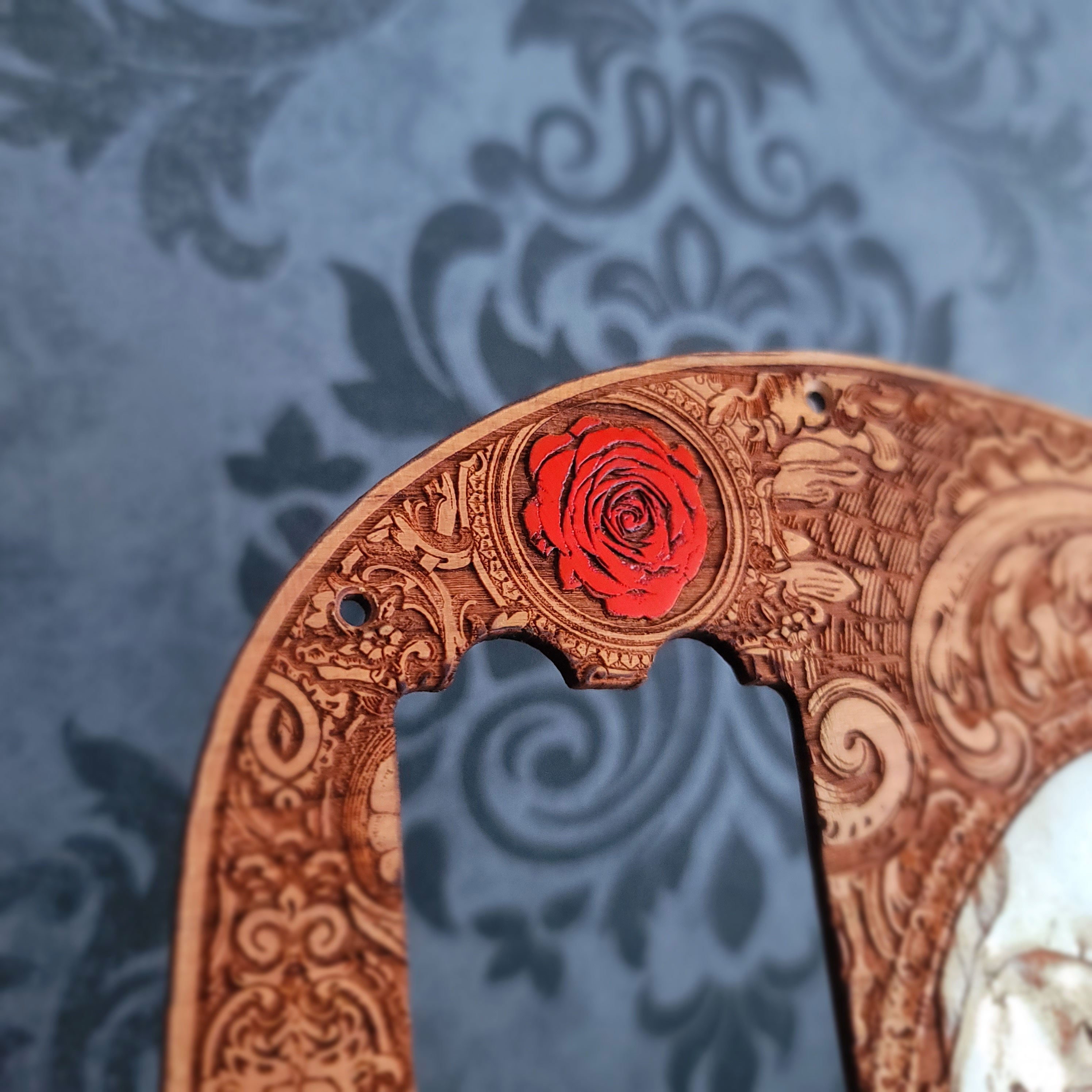 Bass Wood Pickguard - Skull Hand Painted