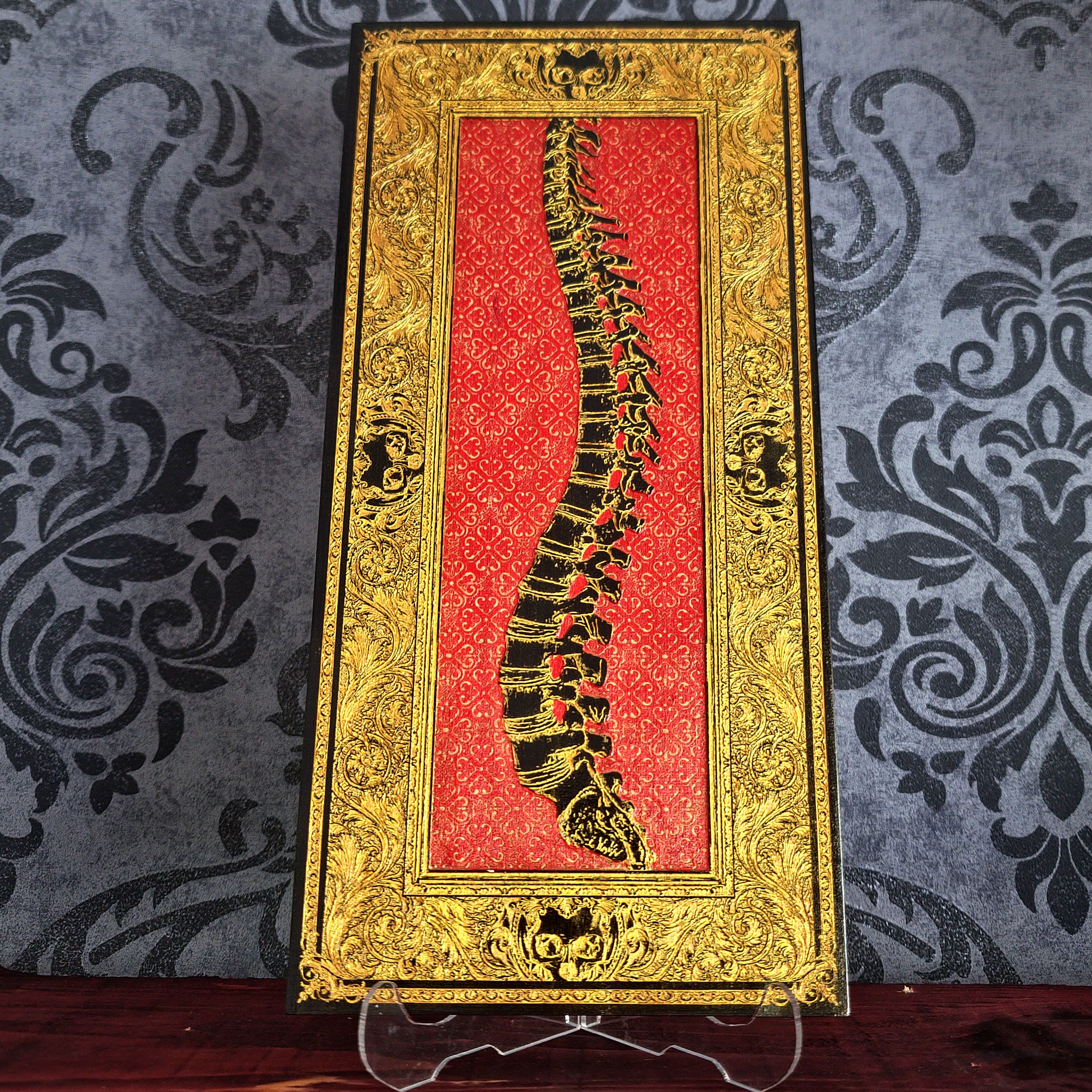 Spinney – Handmade Wood Art Gift for Doctors & Surgeons (Maple, Black&Gold)