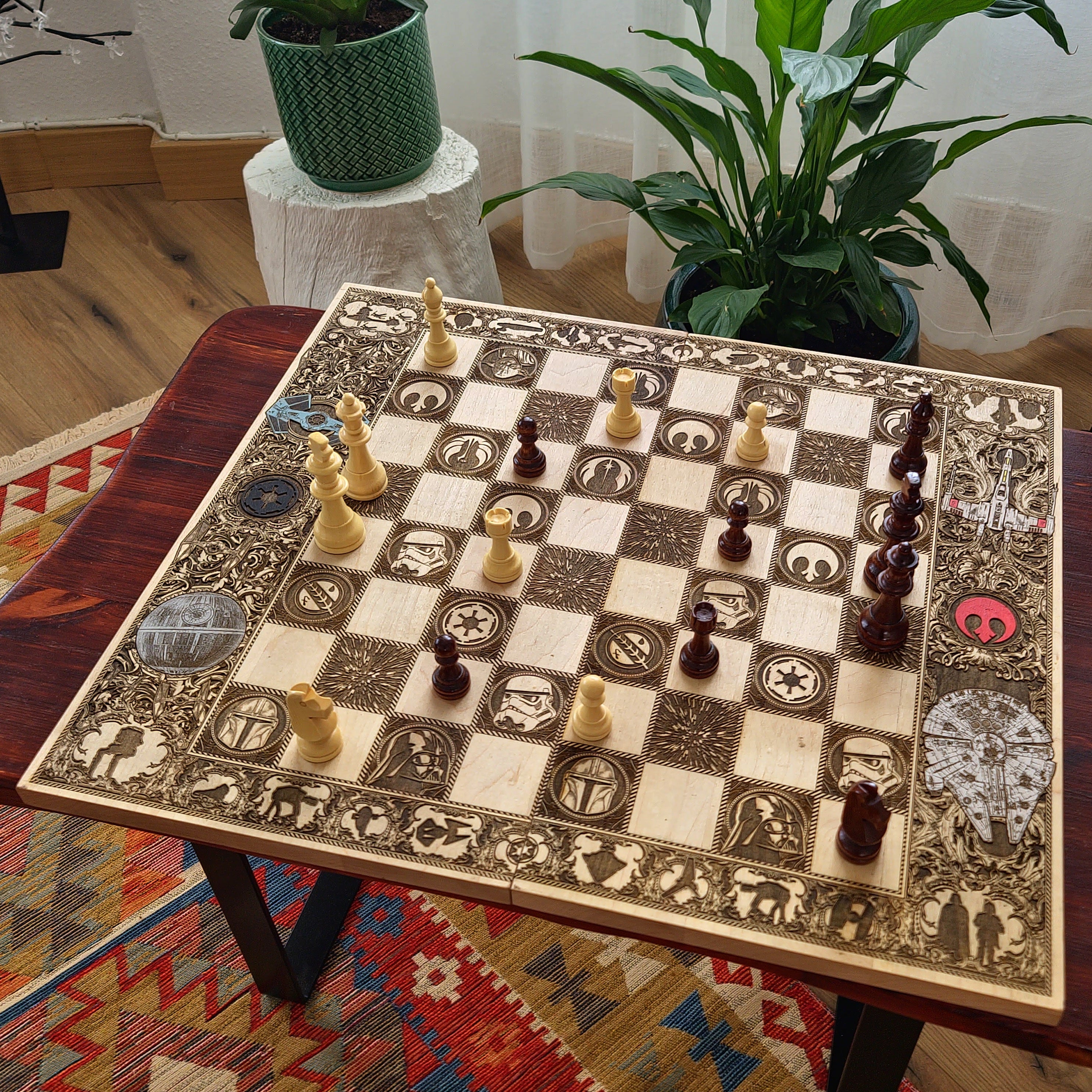 Sci Fi Star Wars Chess Board - Tournament Size
