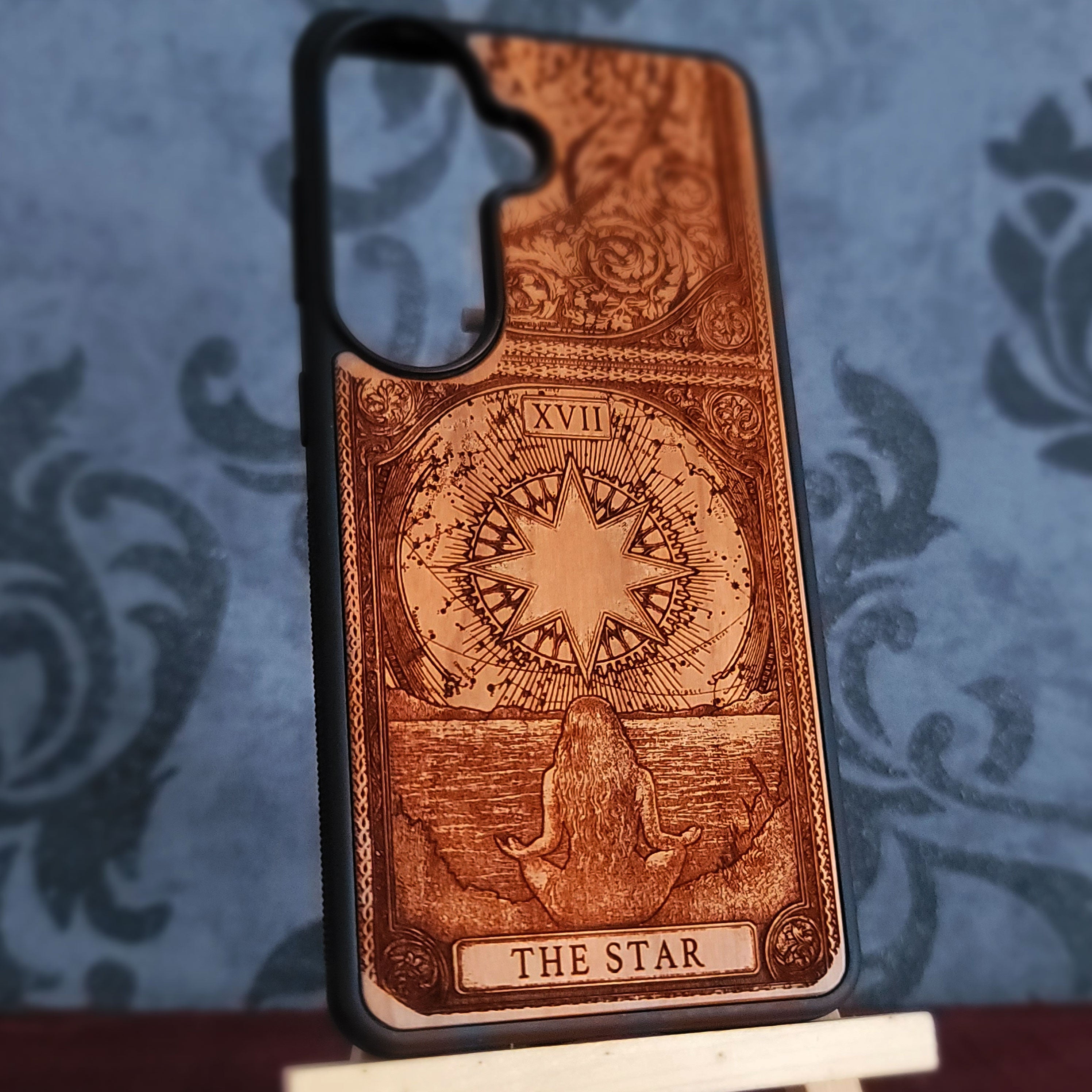 The Star Tarot Card Wood Phone Case