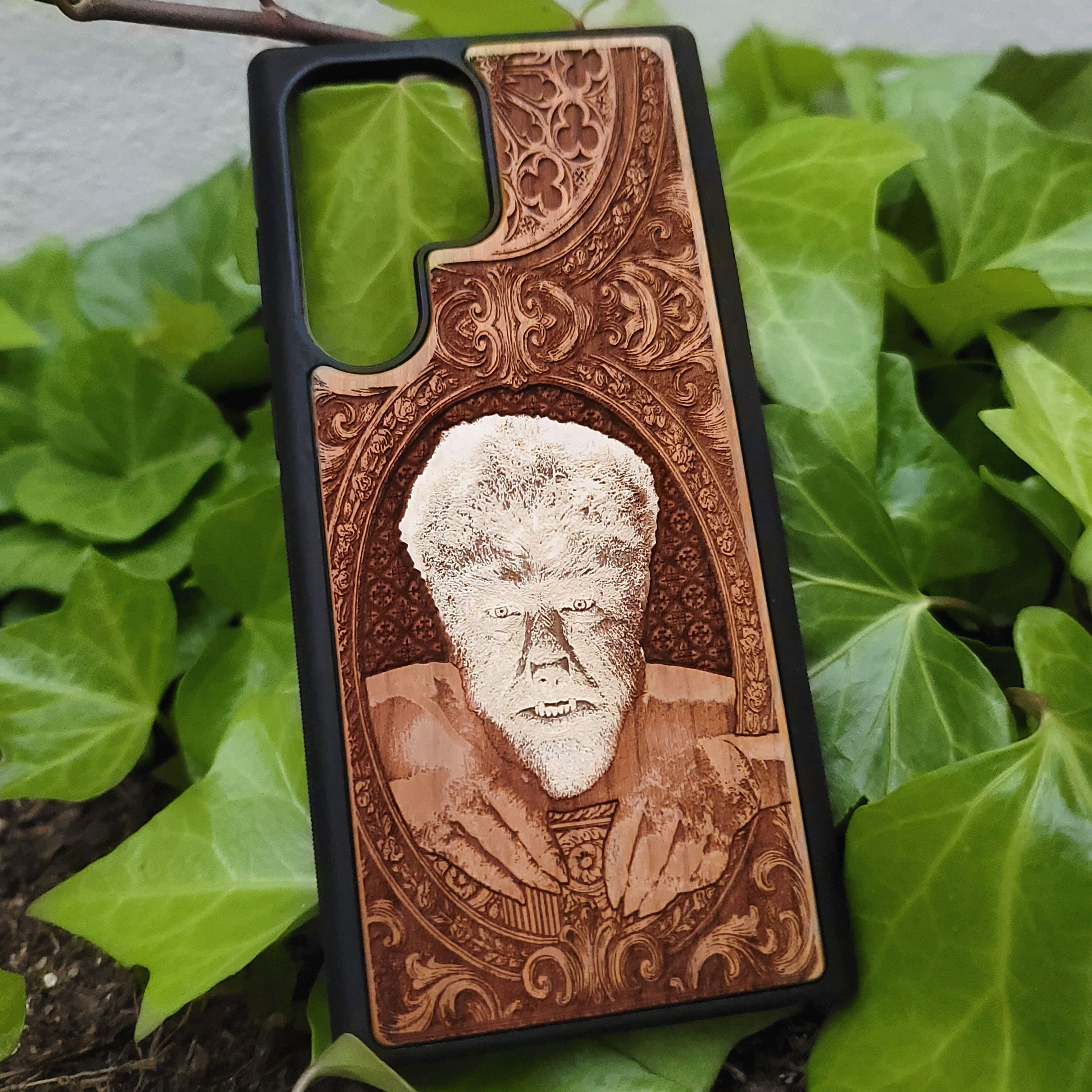 Werewolf - Wood Phone Case - Hand Painted