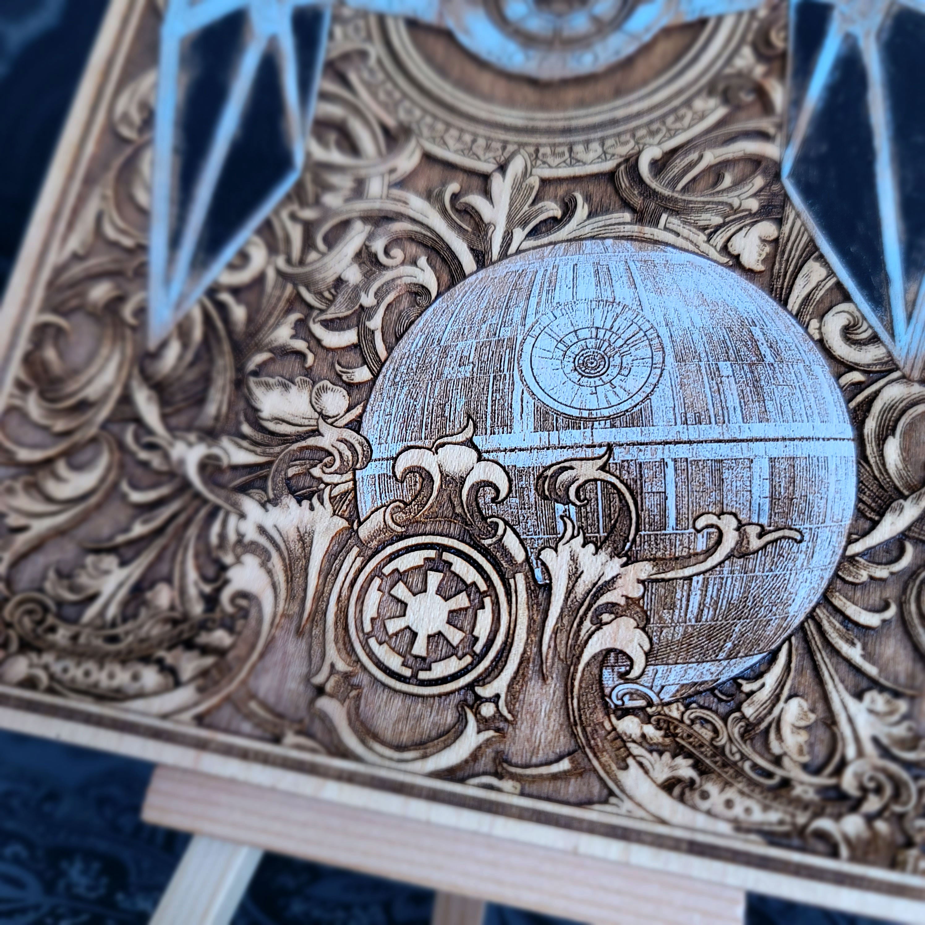Intergalactic Ship V Star Wars Hand Painted - Mini
