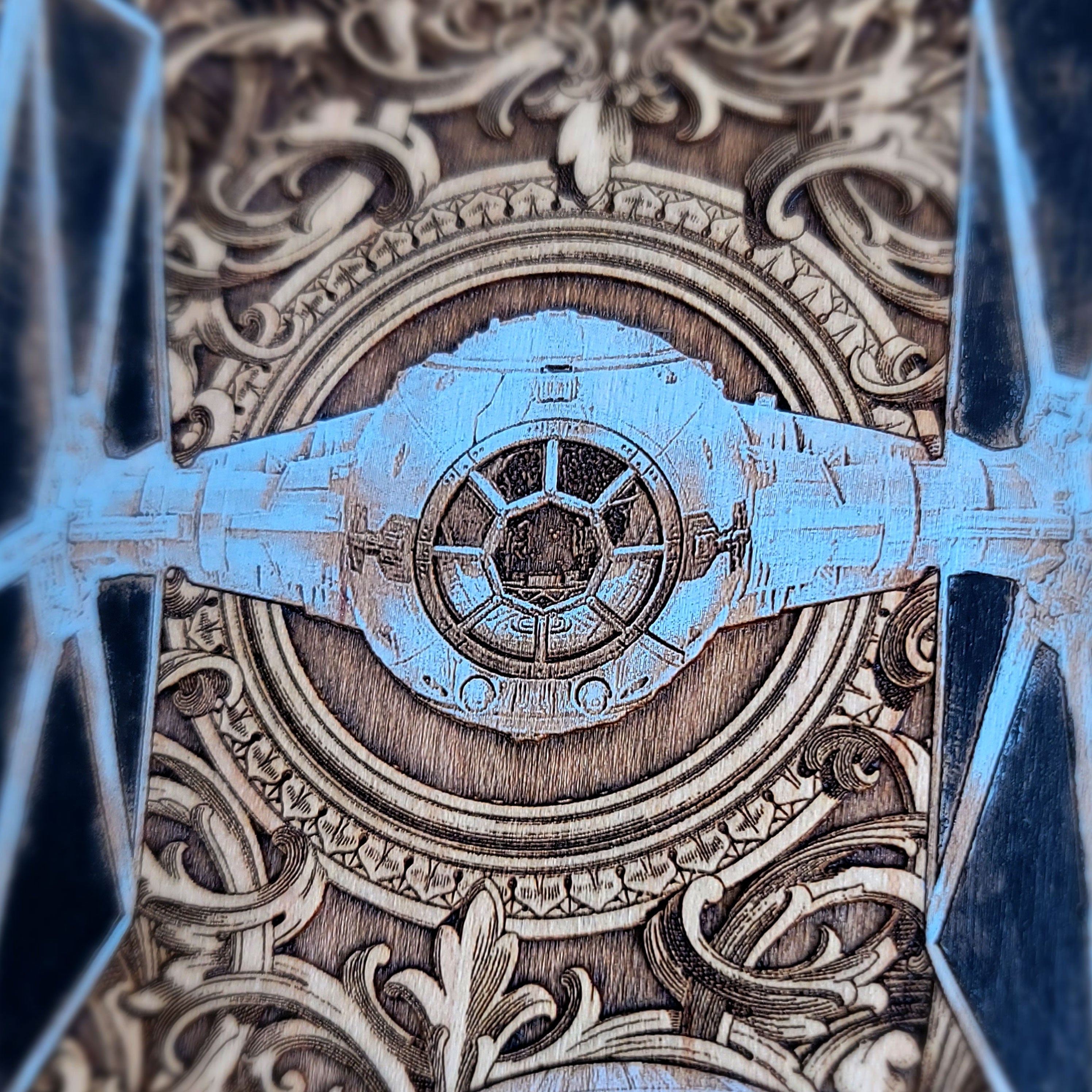 Intergalactic Ship V Star Wars Hand Painted - Mini