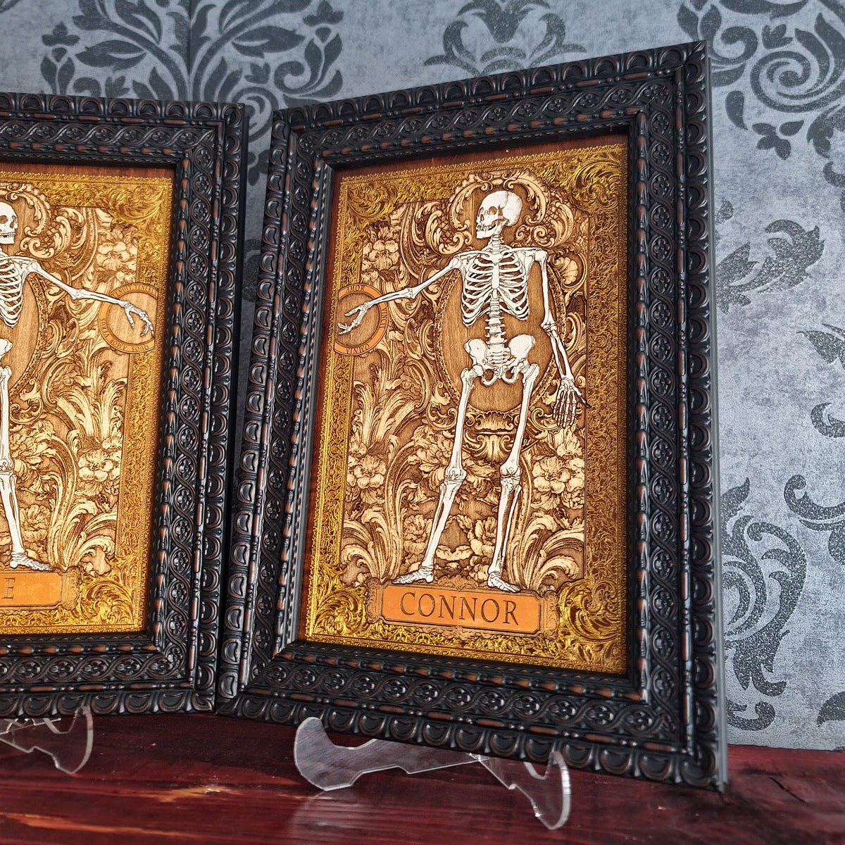 Personalized Skeleton Couple - Till Death Do Us Part - Medium Painted