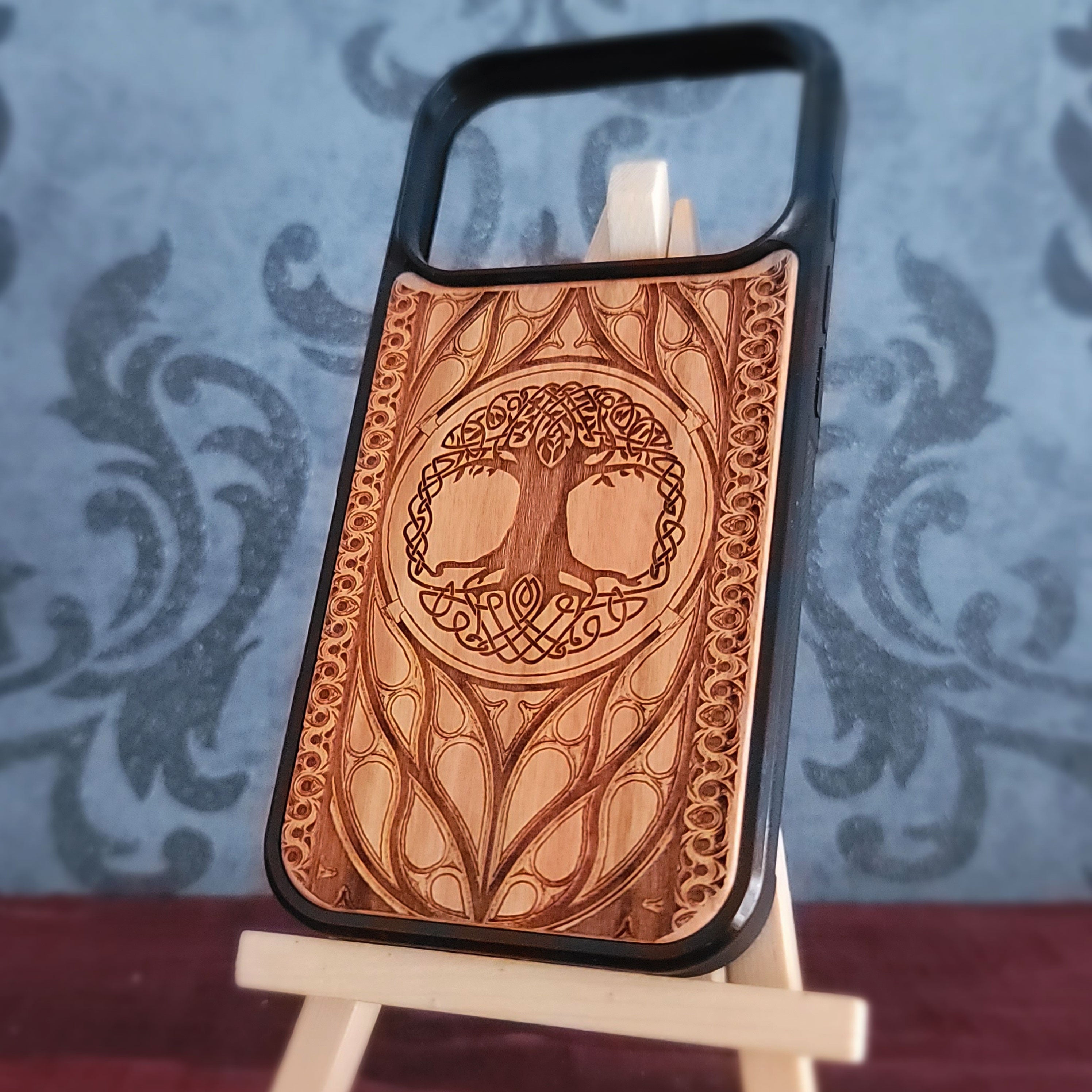 The Celtic Tree of Life - Wood Phone Case