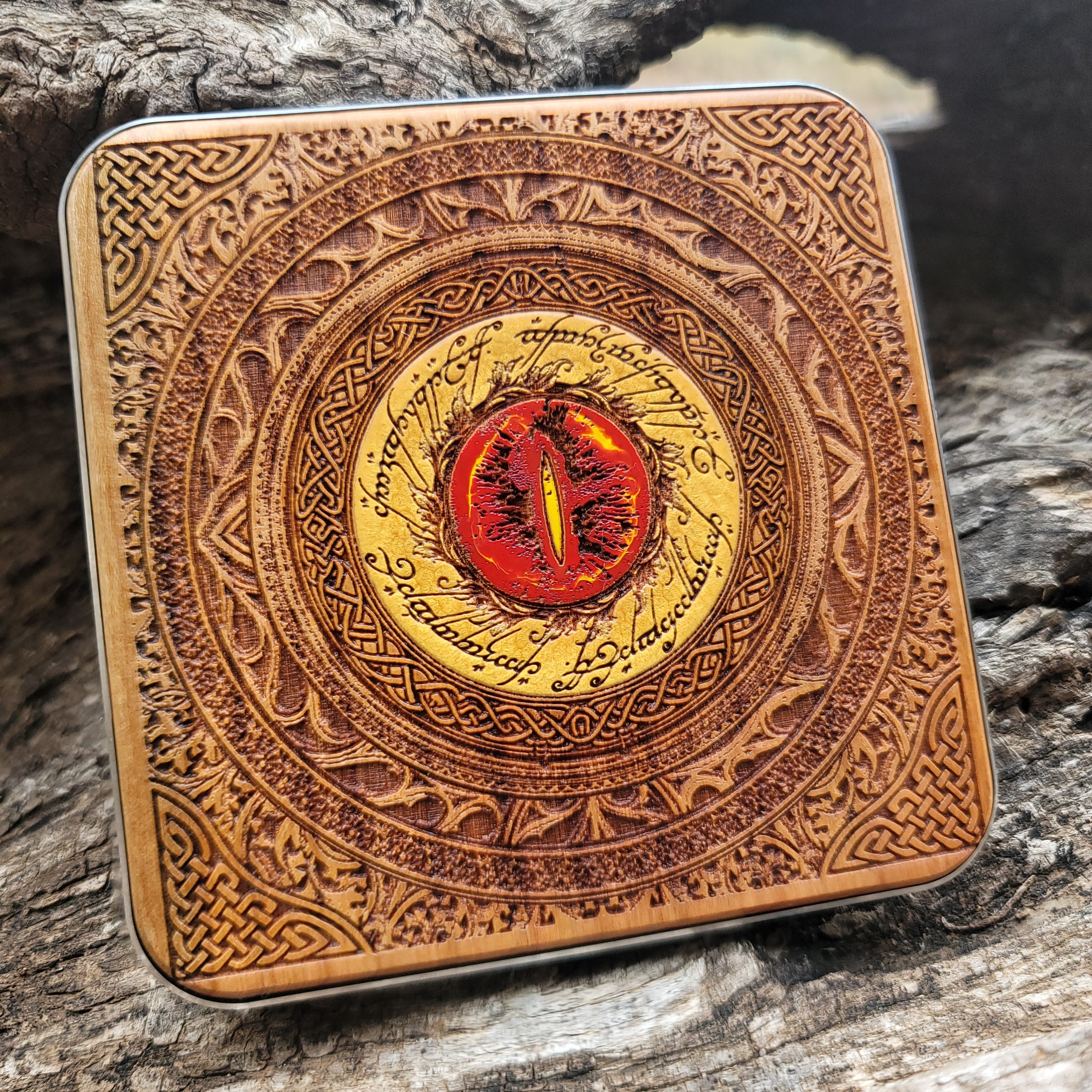 Fantasy IV Wood Wireless Charger Painted