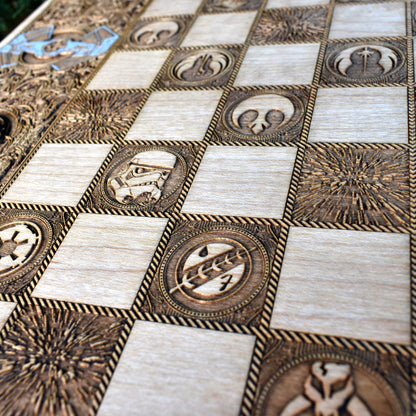 wooden chess board handmade