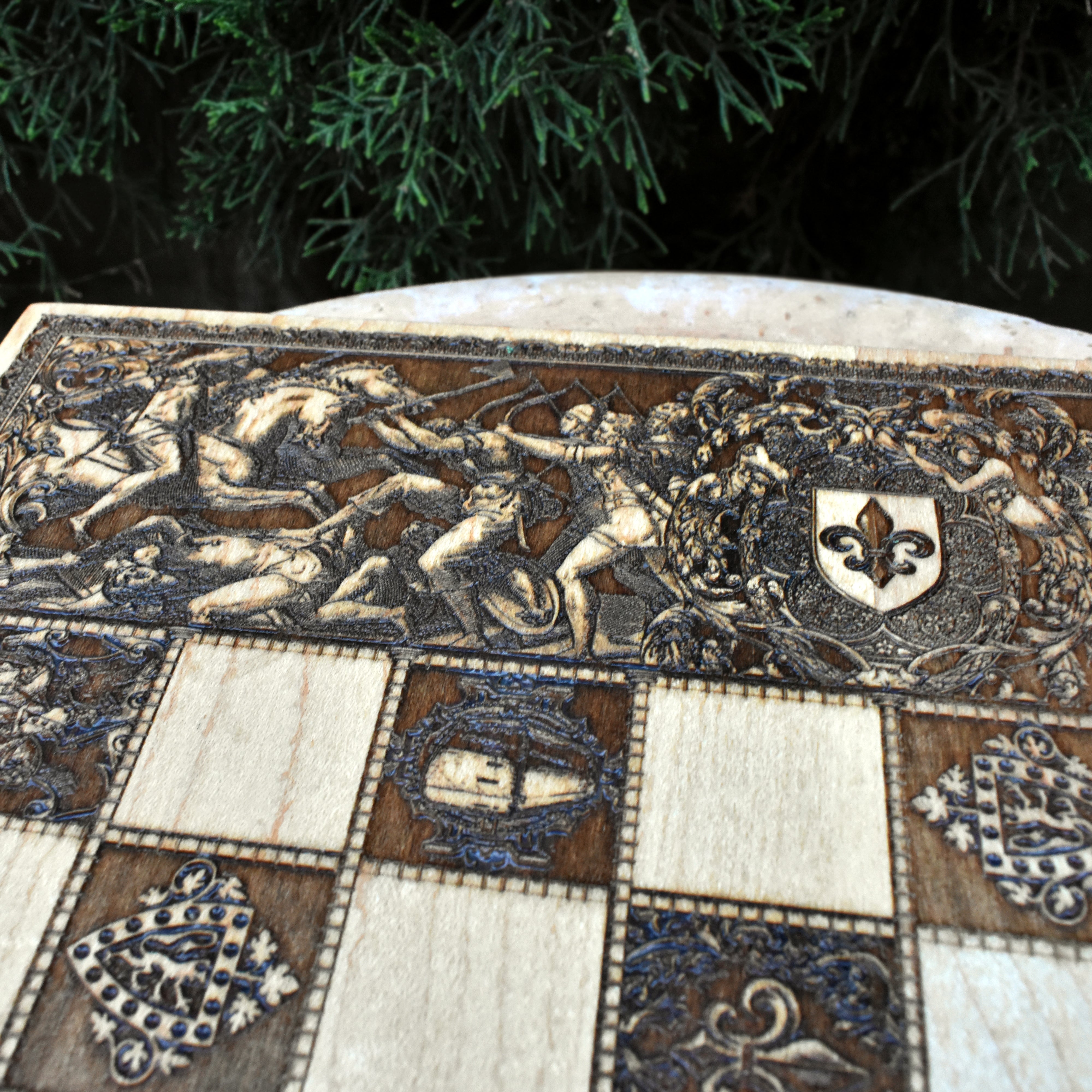 Chess board empty,