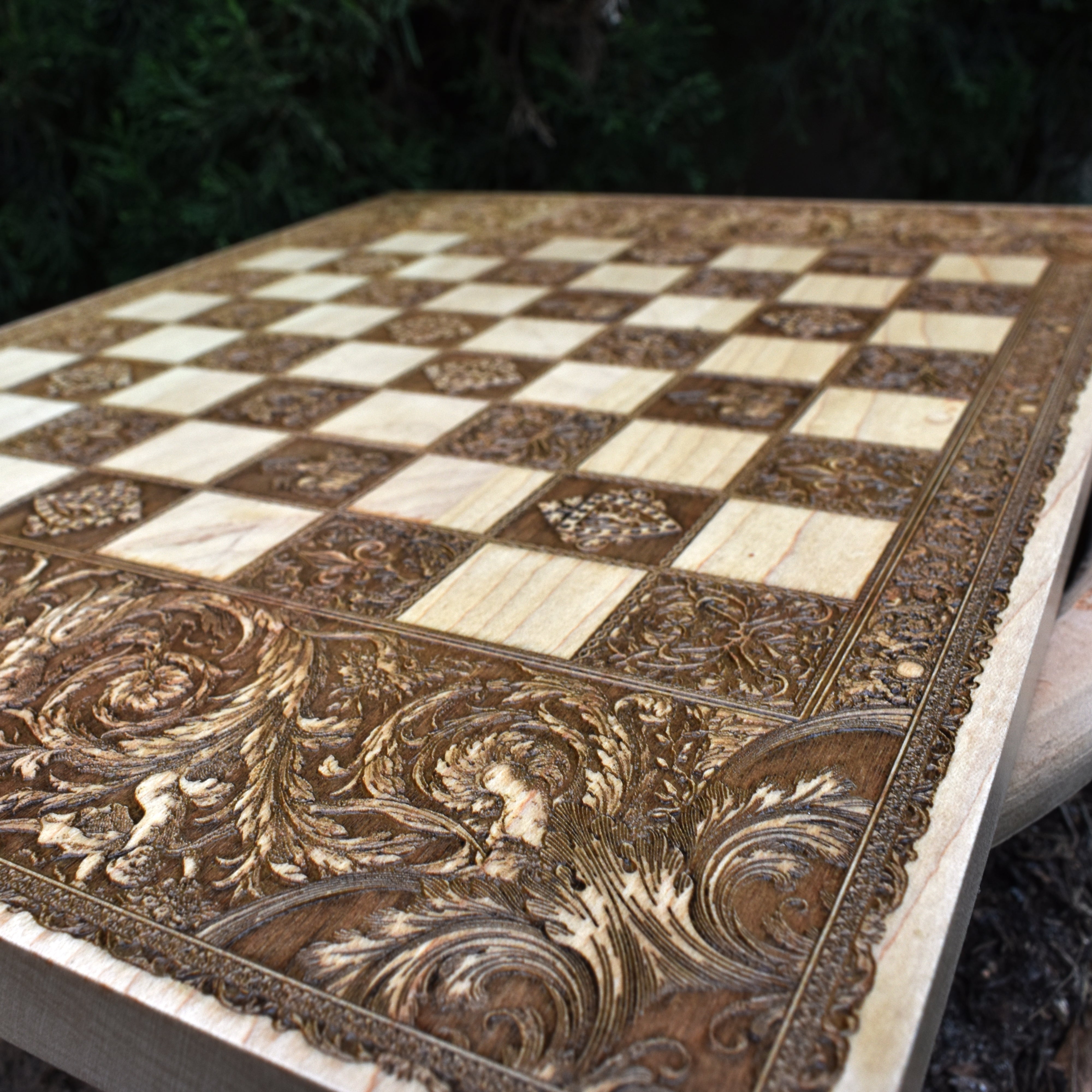 Rococo Chess Board - A3 Large Size