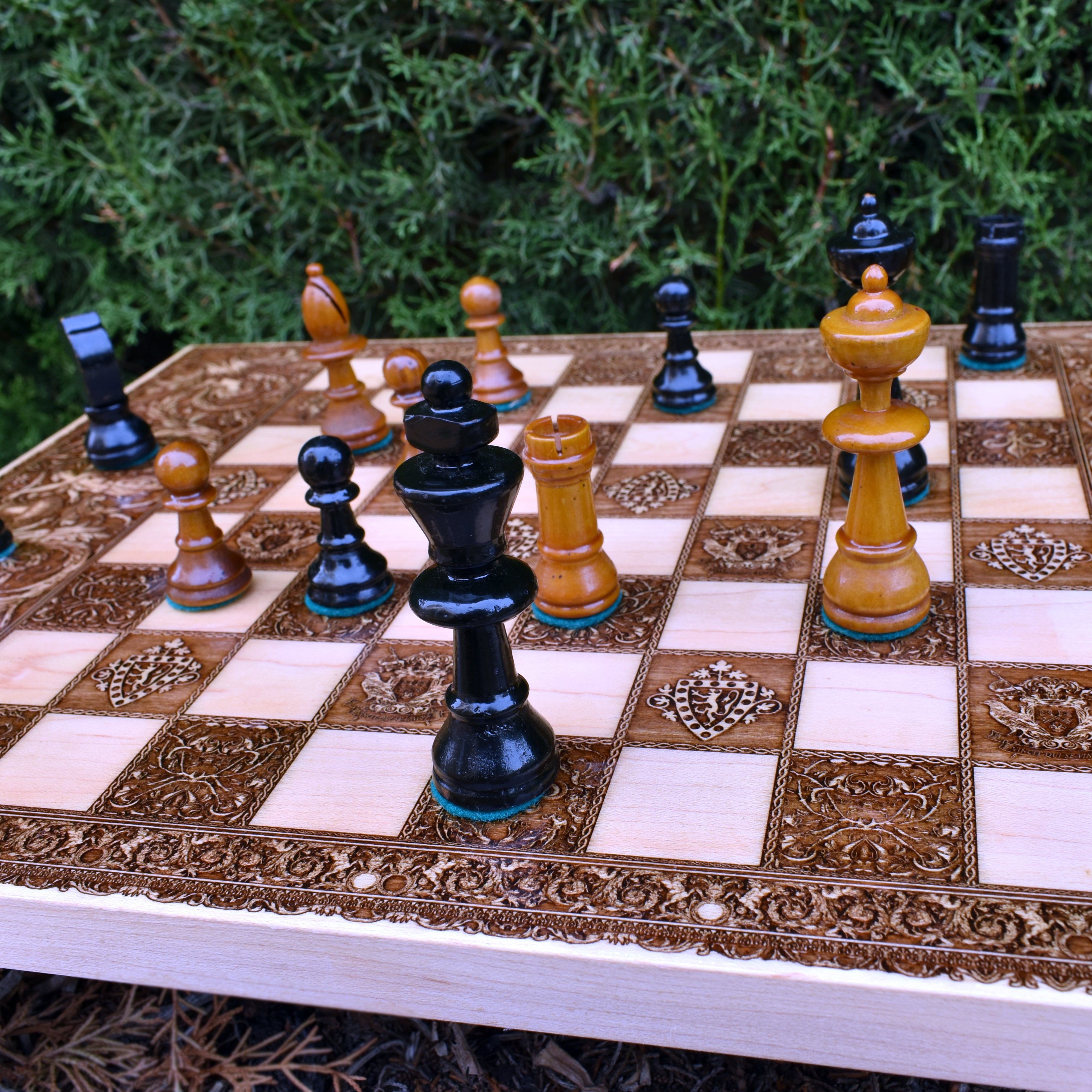 Rococo Chess Board - A3 Large Size