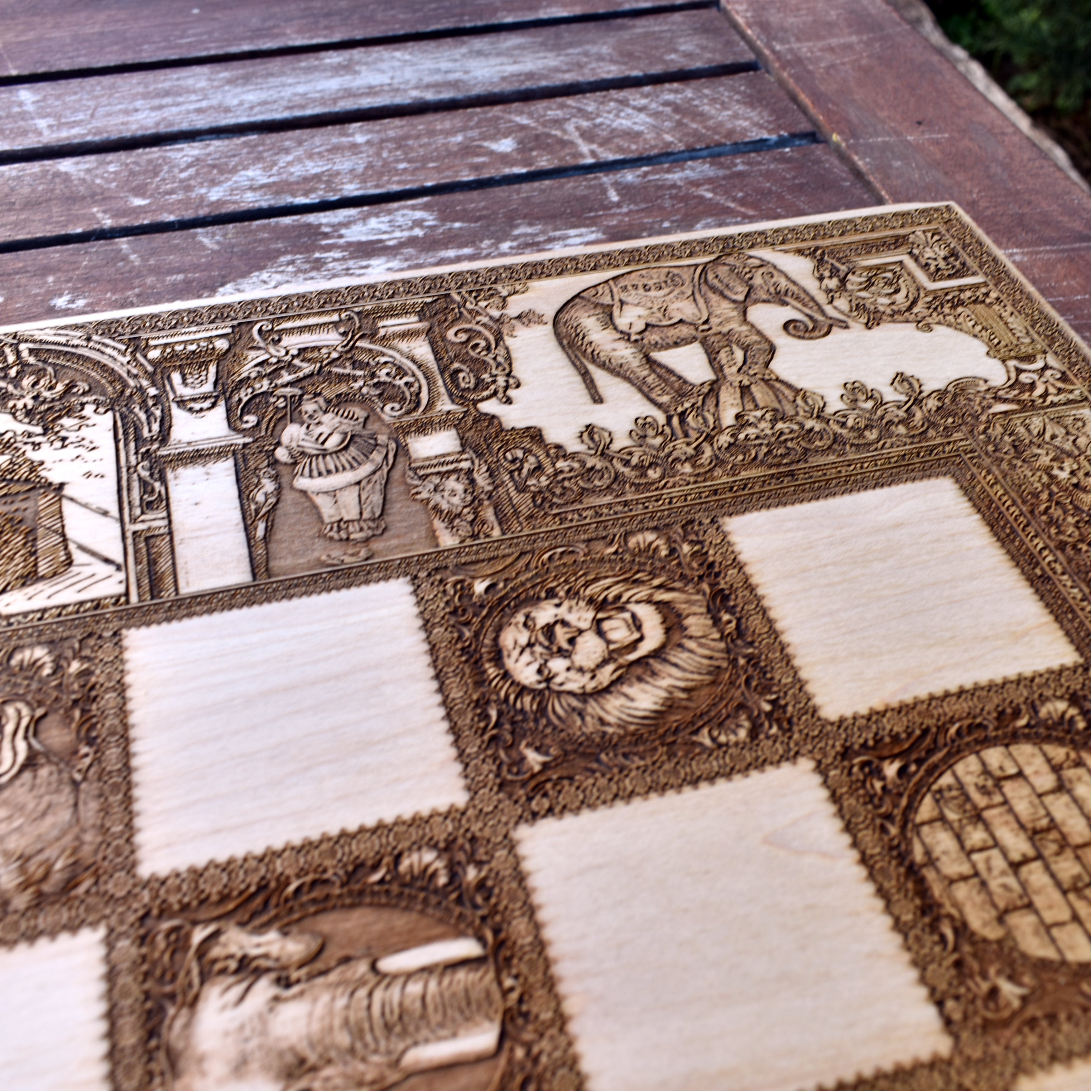 Handmade laser-engraved chessboard – perfect for chess collectors & gifts